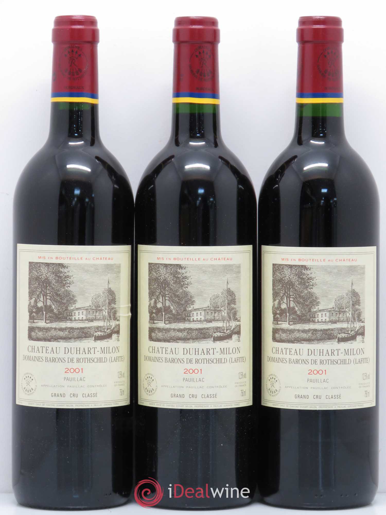 Château Duhart-Milon 4ème Grand Cru Classé 2001 - Lot de 12 bouteilles - 1