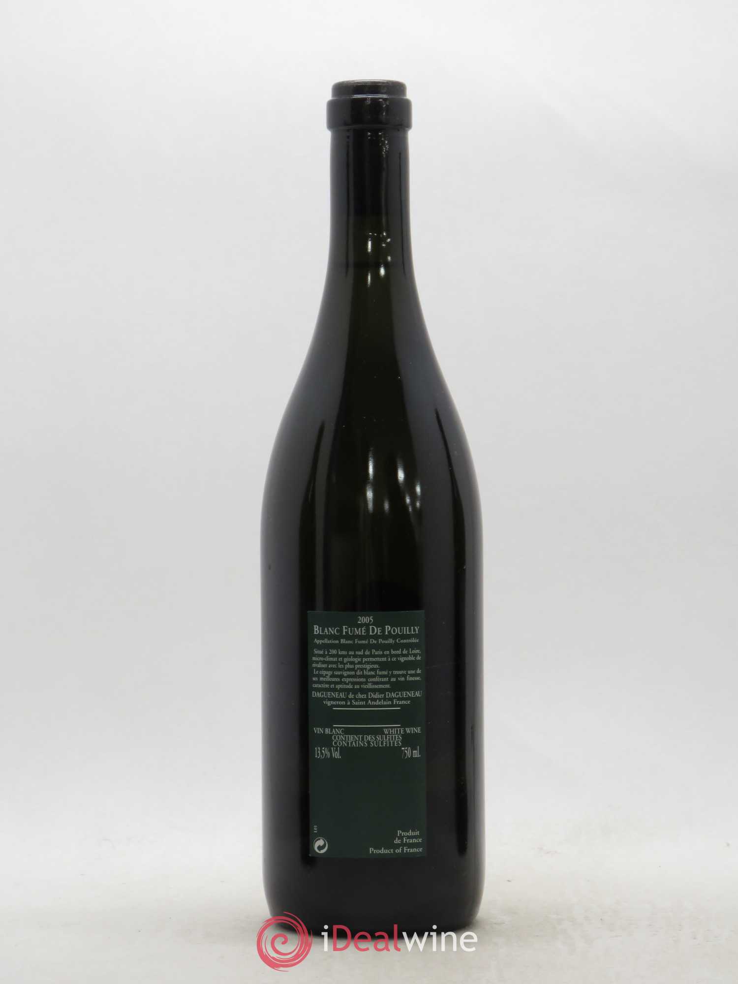 Vin de France (anciennement Pouilly-Fumé) Silex Dagueneau (Domaine Didier - Louis-Benjamin) 2005 - Lot de 1 bouteille - 1