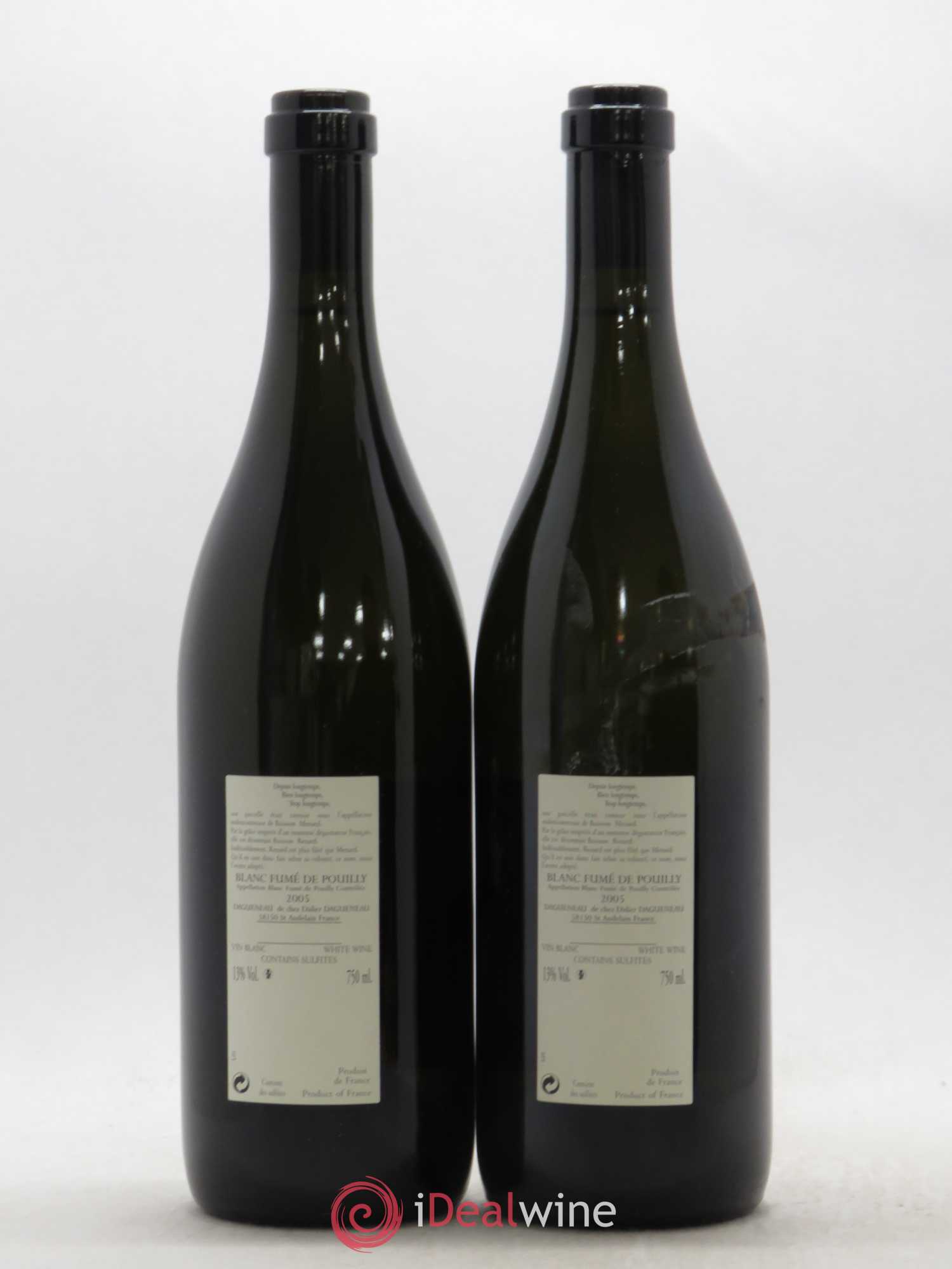 Vin de France (anciennement Pouilly-Fumé) Buisson Renard Dagueneau (Domaine Didier - Louis-Benjamin) 2005 - Lot de 2 bouteilles - 1