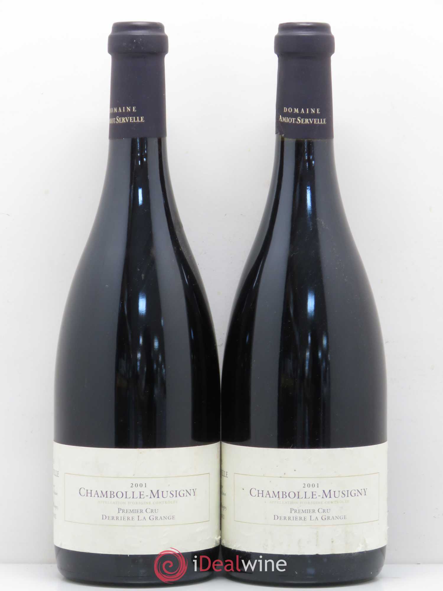 Chambolle-Musigny 1er Cru Derrière la Grange Amiot-Servelle 2001 - Lot de 2 bouteilles - 0
