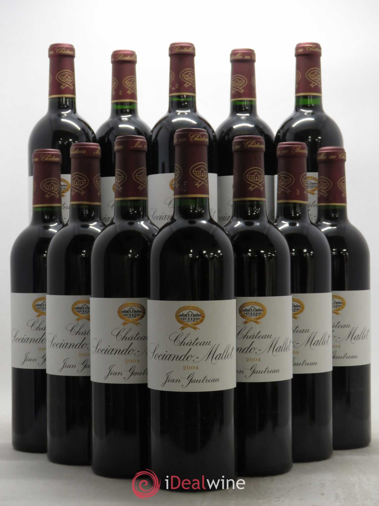 Château Sociando Mallet 2004 - Lot de 12 bouteilles - 0