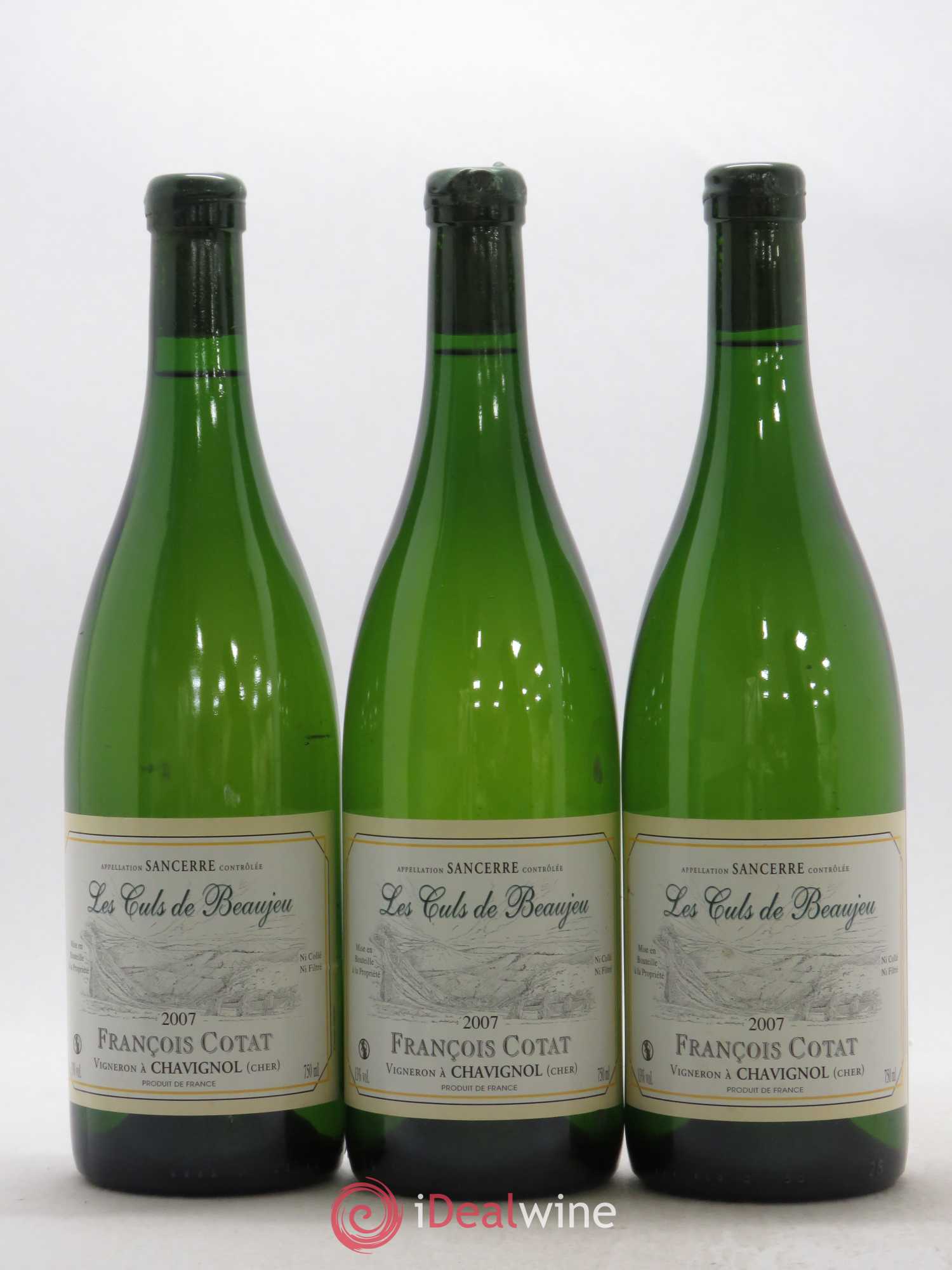Sancerre Les Culs de Beaujeu François Cotat 2007 - Lot de 3 bouteilles - 0