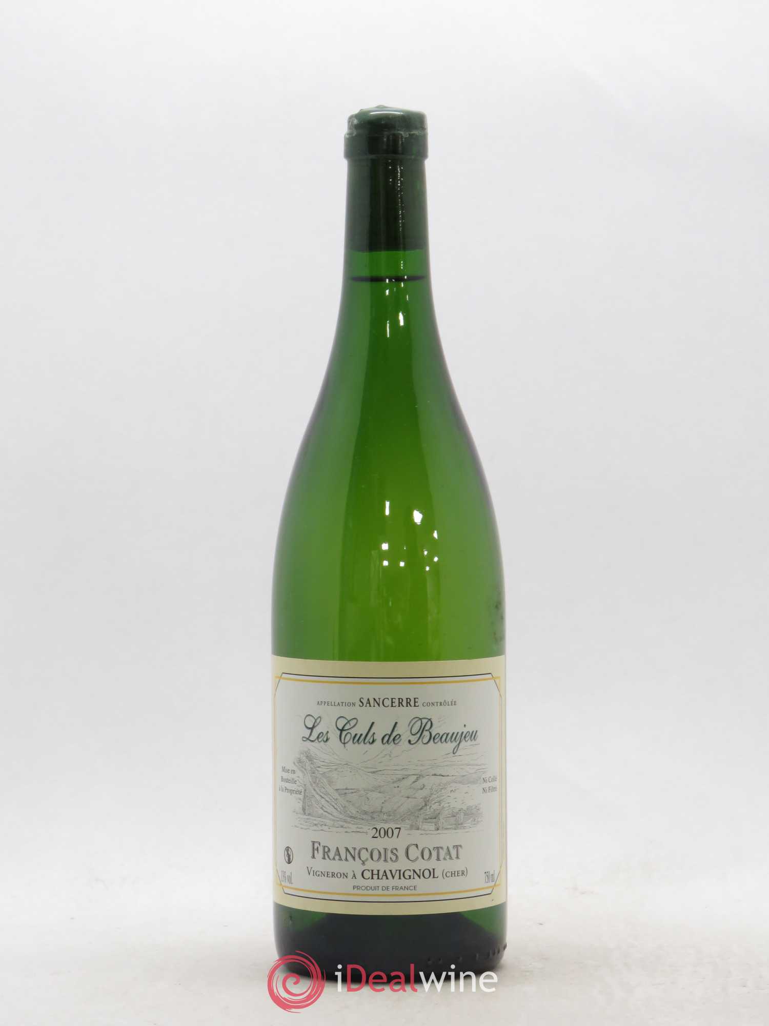 Sancerre Les Culs de Beaujeu François Cotat 2007 - Lot de 1 bouteille - 0