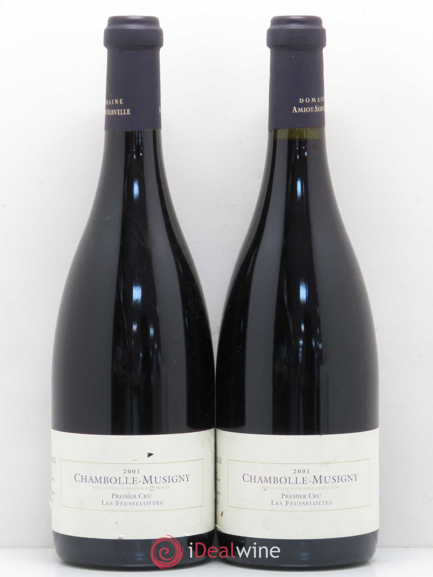 Chambolle-Musigny 1er Cru Les Feusselottes Amiot-Servelle 2001 - Posten von 2 Flaschen - 0
