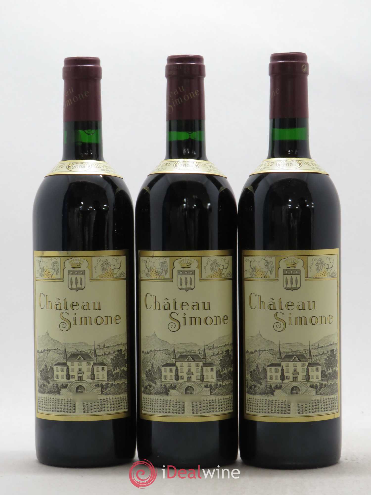 Palette Château Simone Famille Rougier 2004 - Lot de 3 bouteilles - 0
