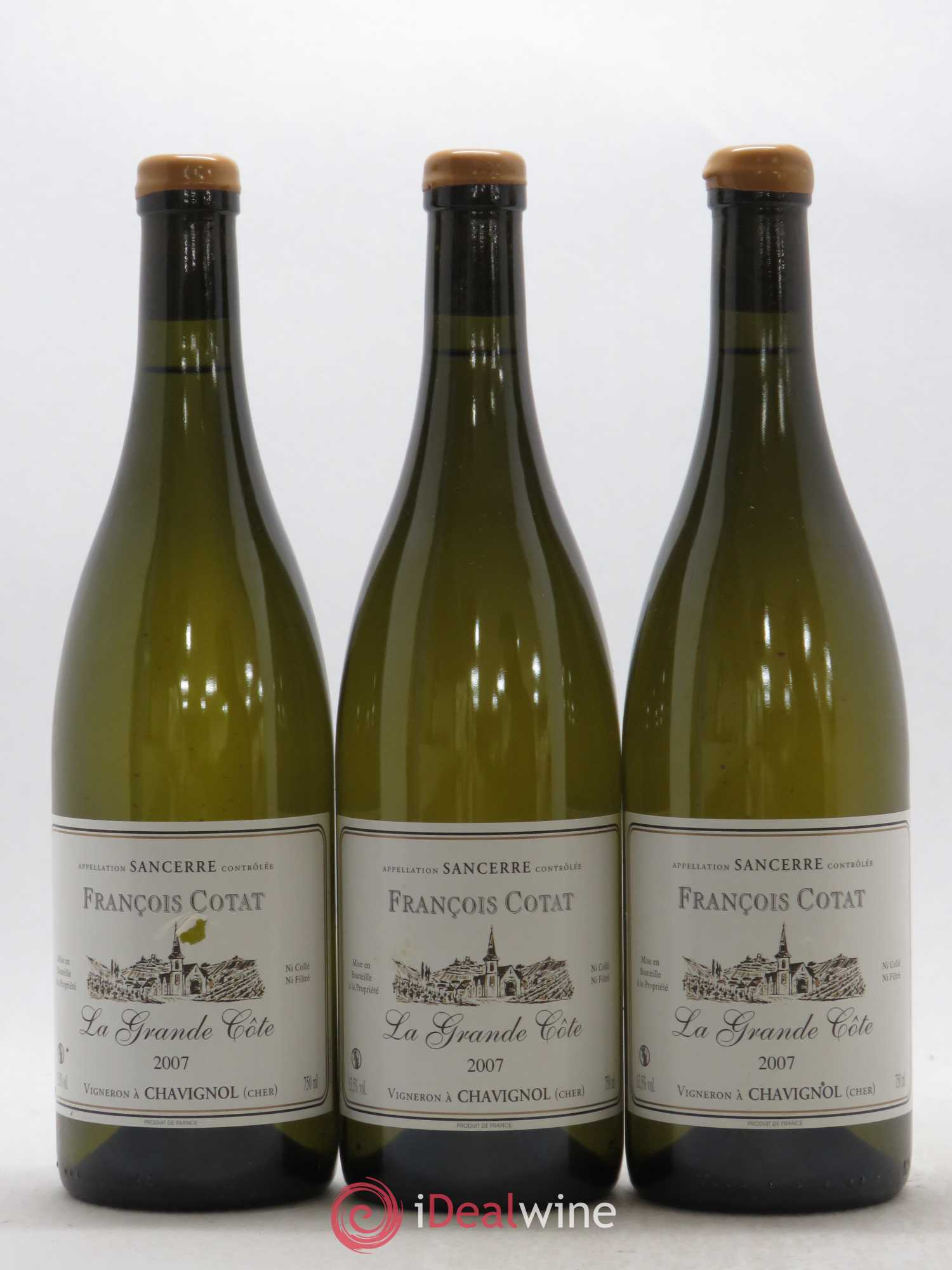 Sancerre La Grande Côte François Cotat 2007 - Lot de 3 bouteilles - 0