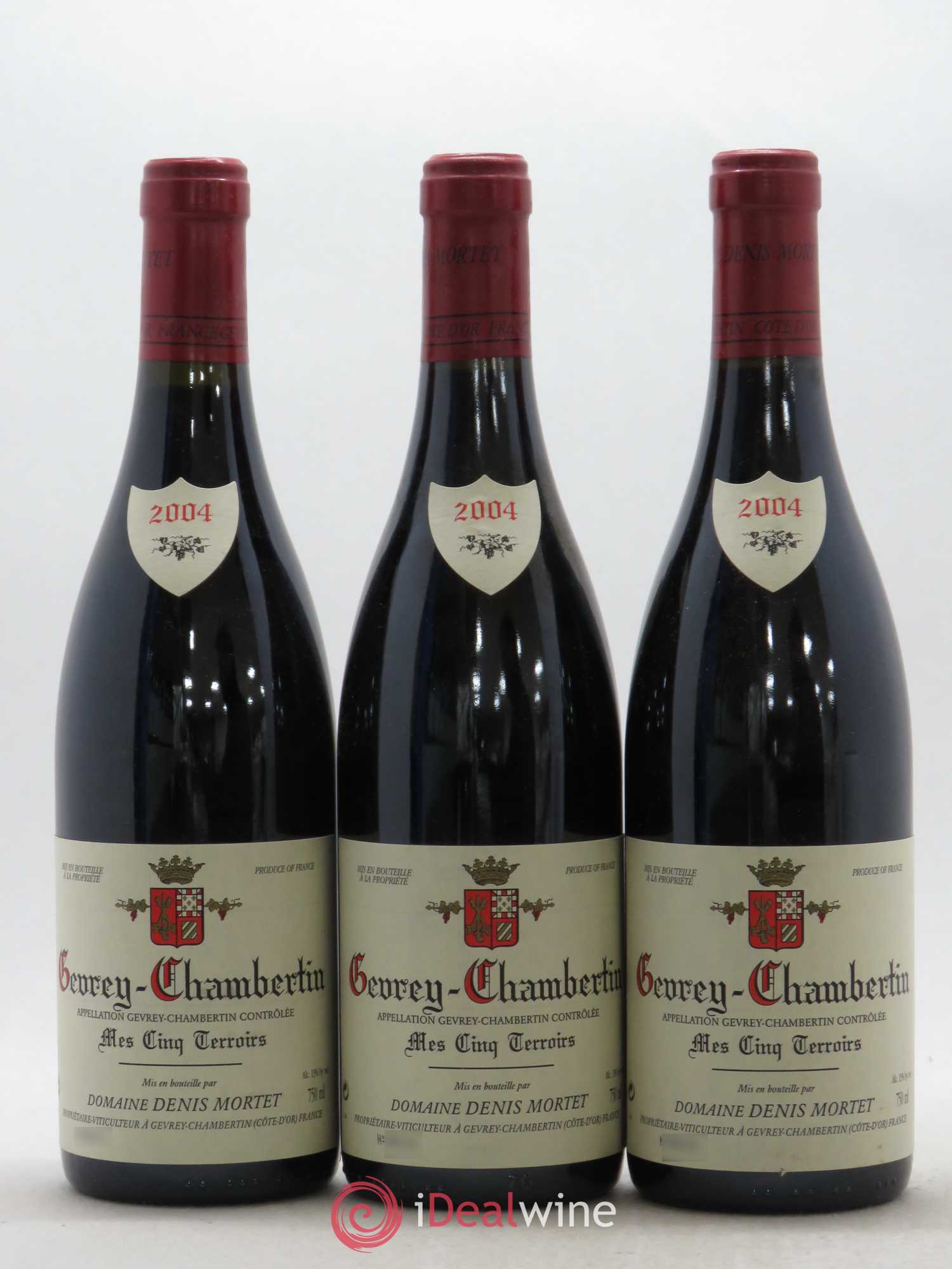 Gevrey-Chambertin Mes Cinq Terroirs Denis Mortet (Domaine) 2004 - Lot de 3 bouteilles - 0