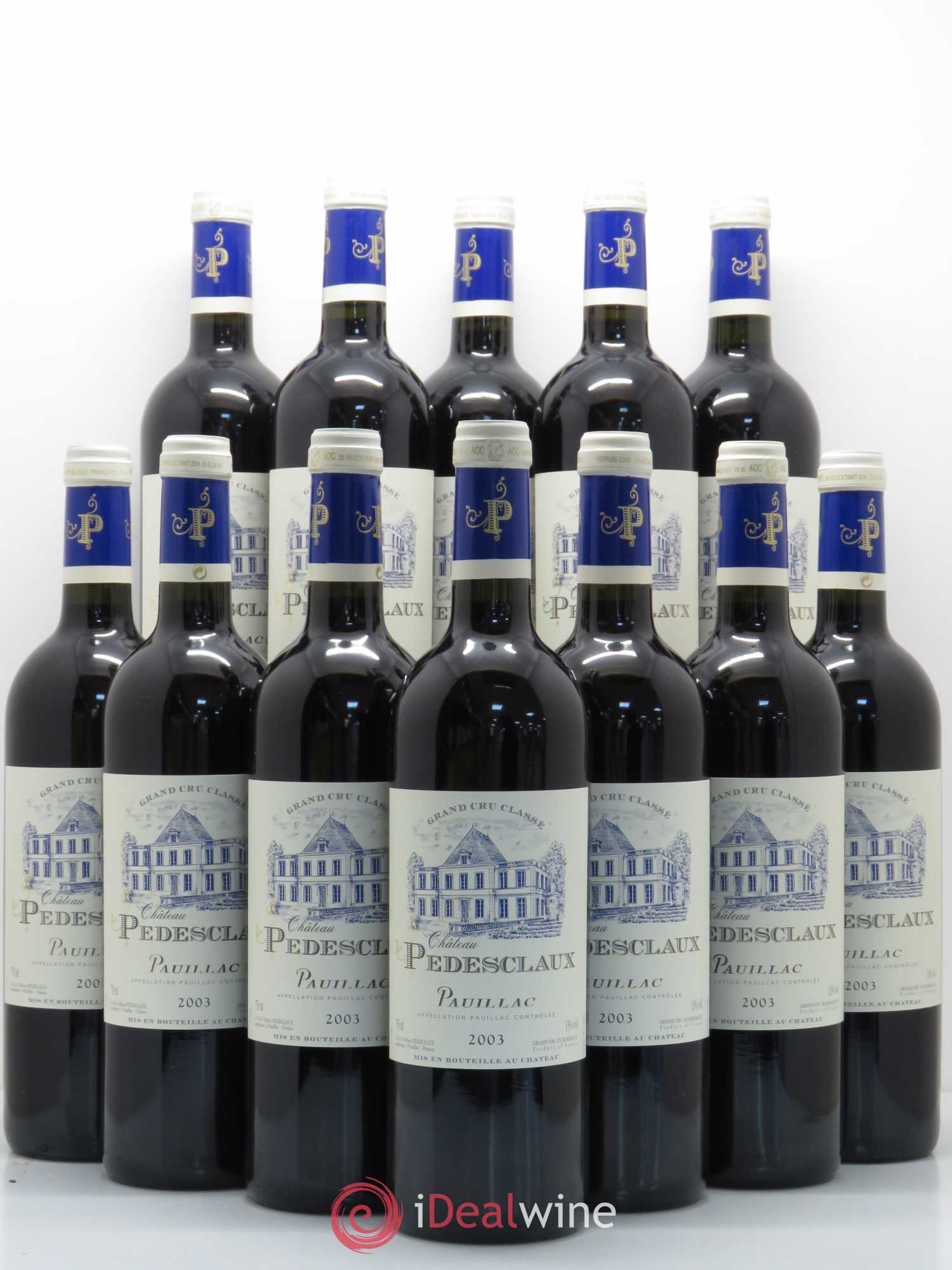 Château Pedesclaux 5ème Grand Cru Classé 2003 - Lot de 12 bouteilles - 0