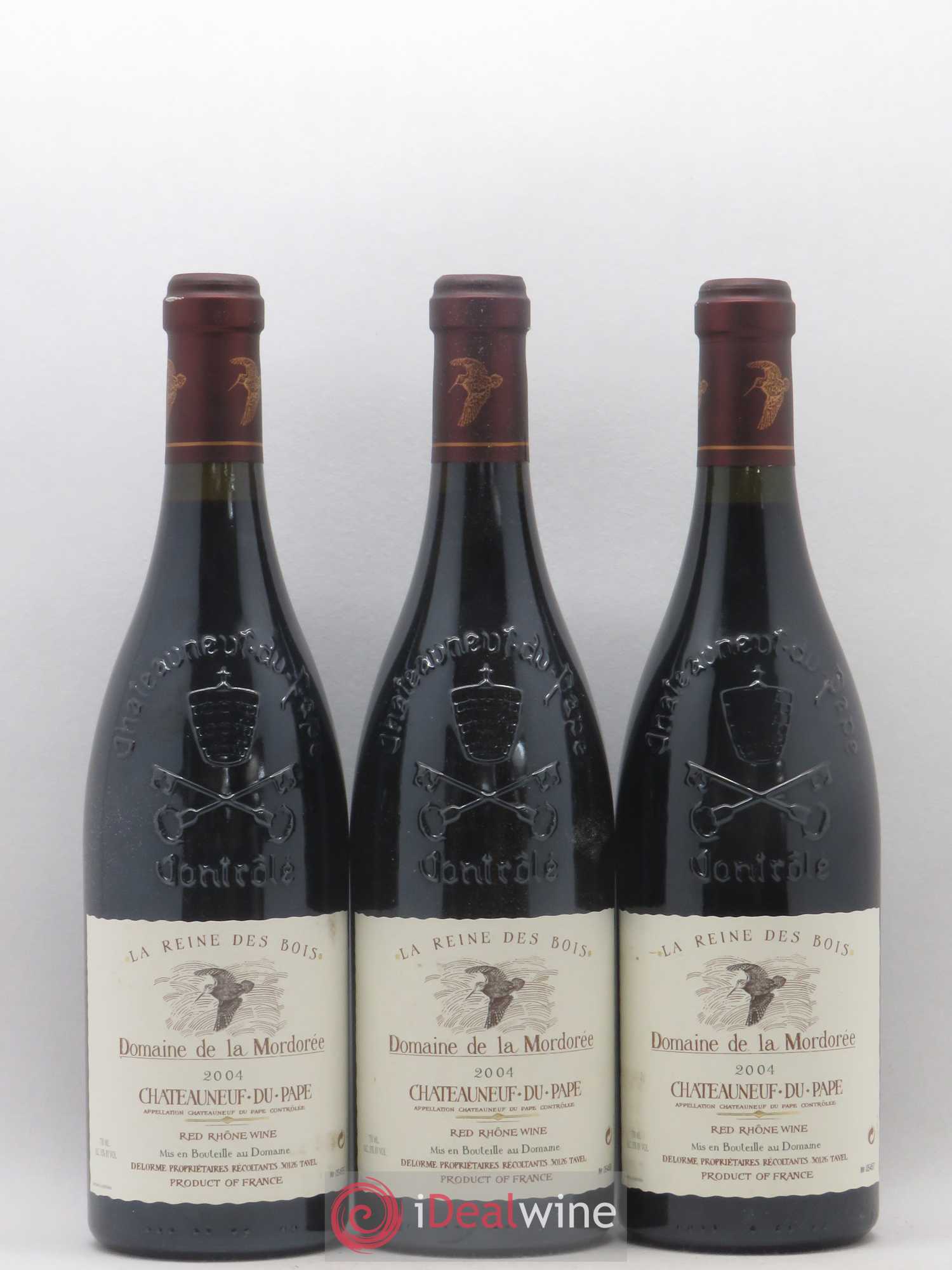 Châteauneuf-du-Pape  Cuvée de la Reine des Bois La Mordorée (Domaine de) 2004 - Lot de 6 bouteilles - 1