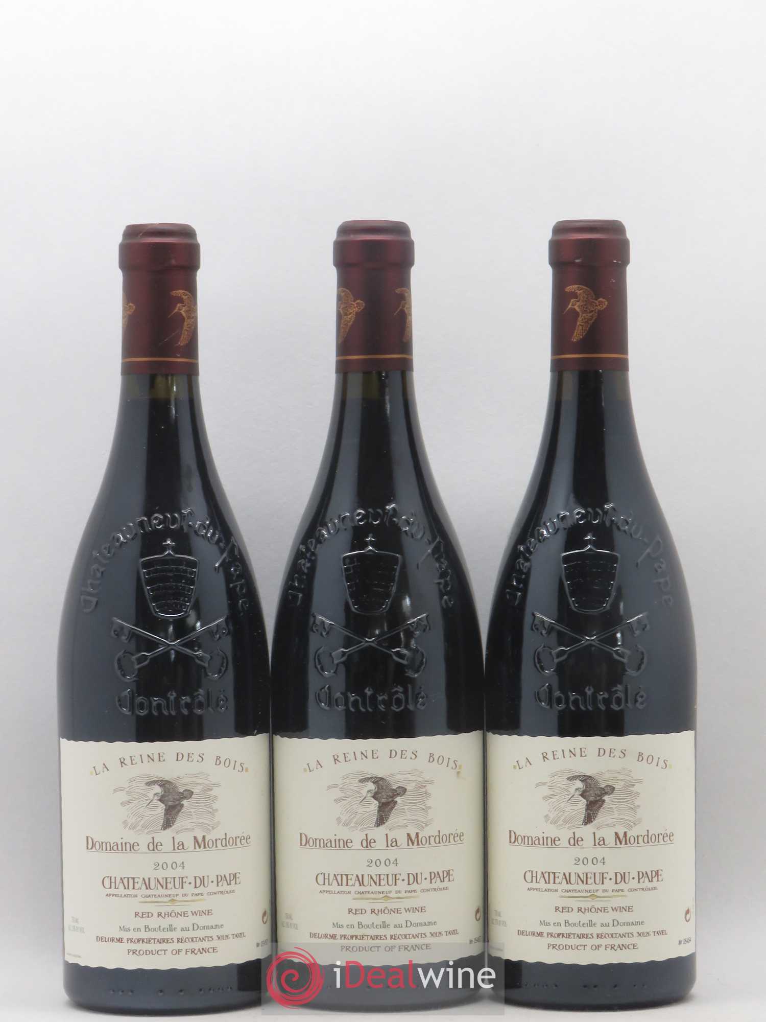Châteauneuf-du-Pape  Cuvée de la Reine des Bois La Mordorée (Domaine de) 2004 - Lot de 6 bouteilles - 2