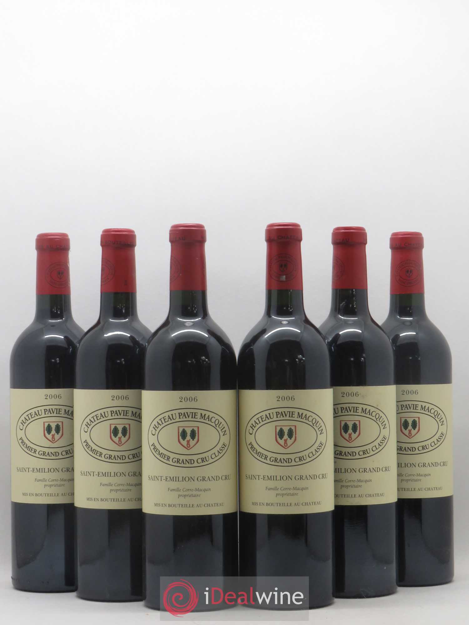 Château Pavie Macquin 1er Grand Cru Classé B 2006 - Lot de 6 bouteilles - 0