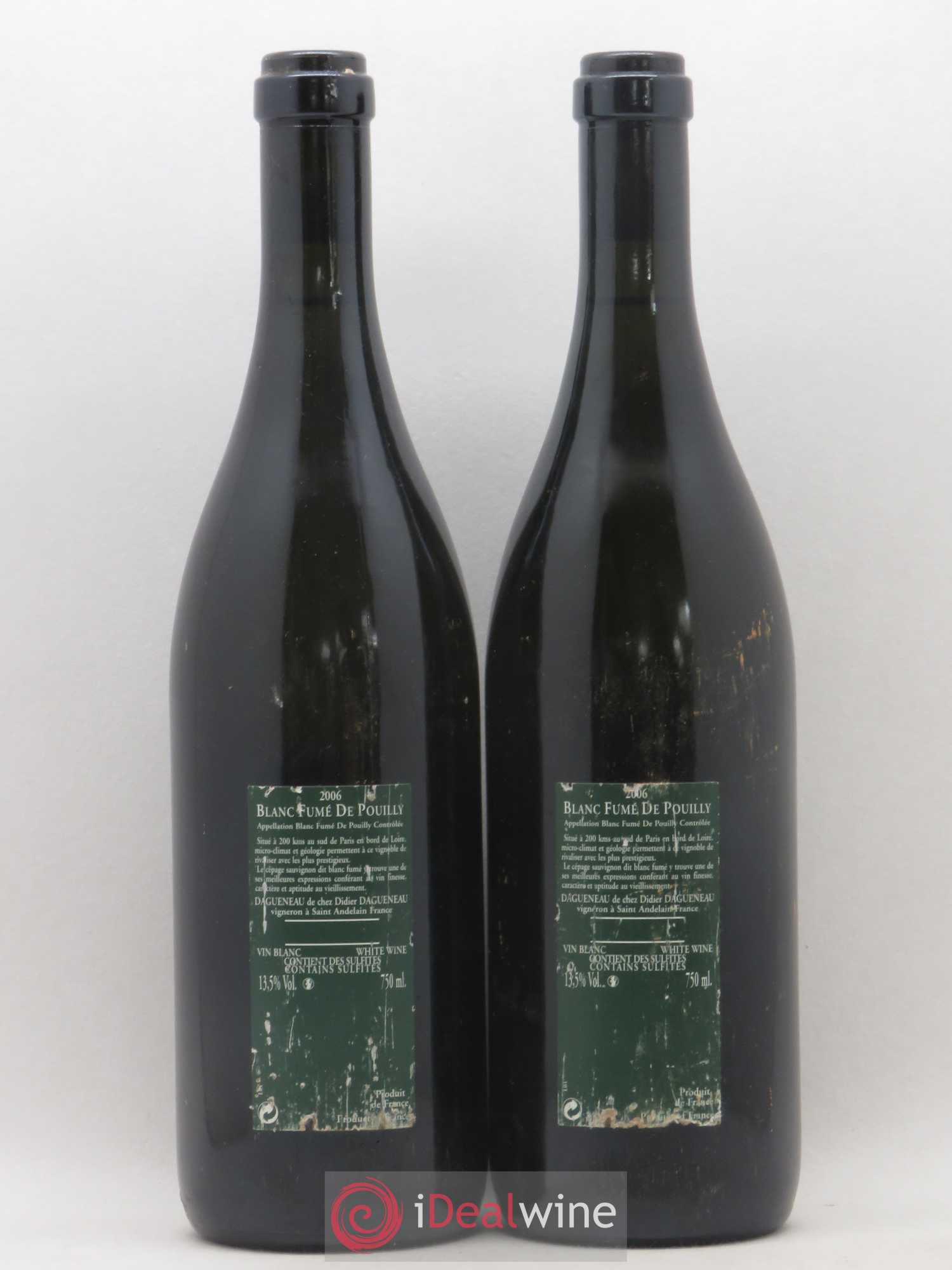 Vin de France (anciennement Pouilly-Fumé) Silex Dagueneau (Domaine Didier - Louis-Benjamin) 2006 - Lot de 2 bouteilles - 1