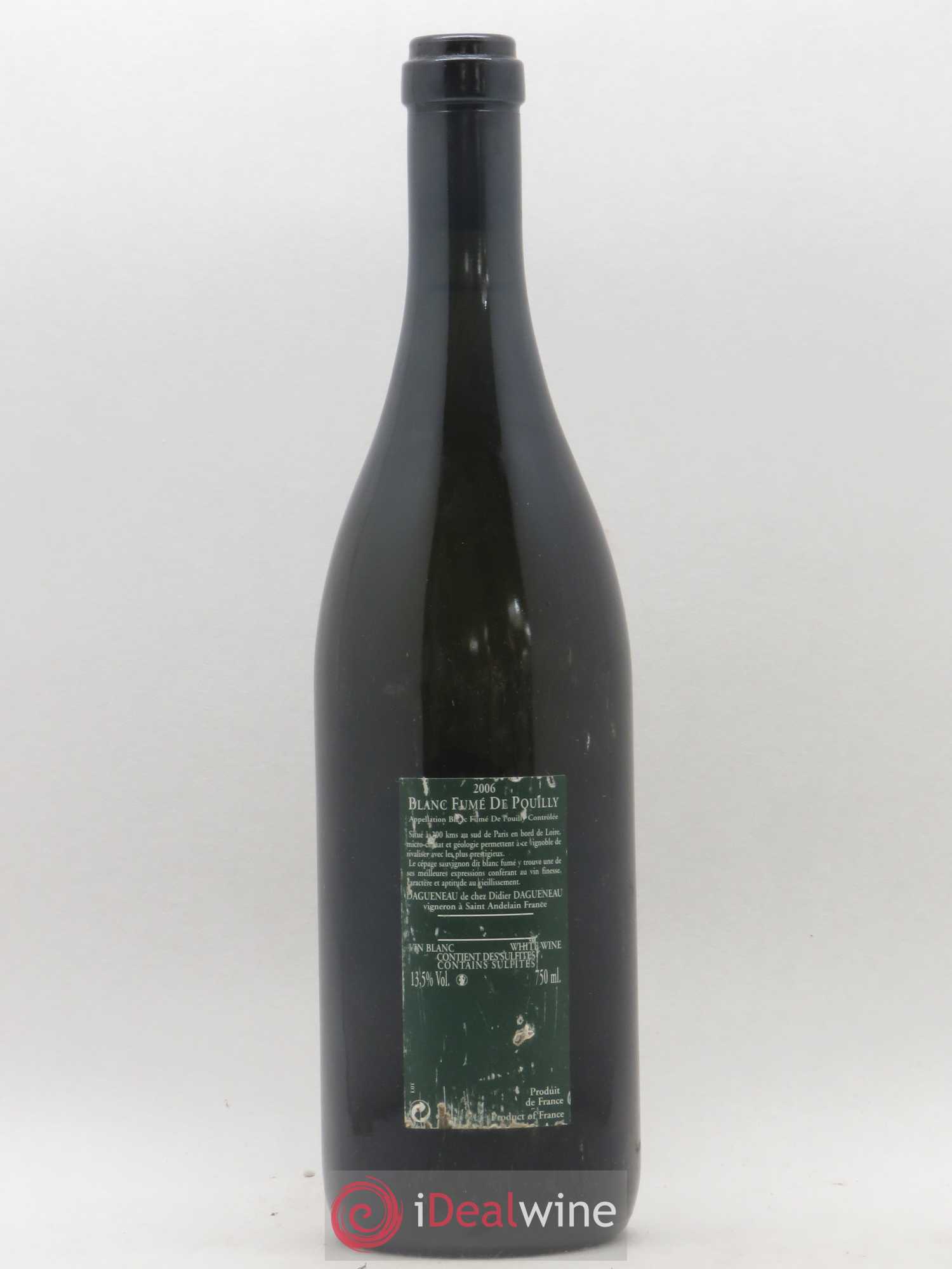 Vin de France (anciennement Pouilly-Fumé) Silex Dagueneau (Domaine Didier - Louis-Benjamin) 2006 - Lot de 1 bouteille - 1