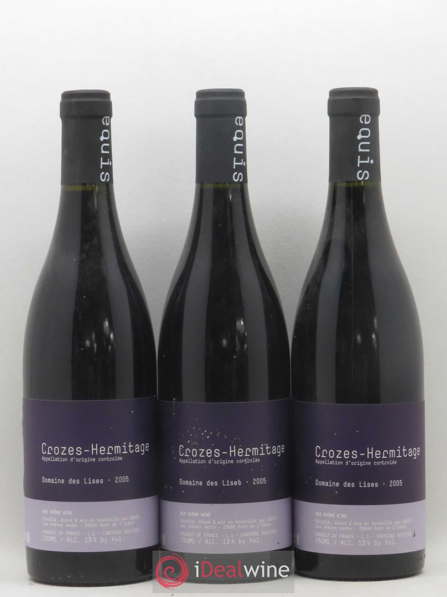 Crozes-Hermitage Lises (Domaine des) 2005 - Lot de 3 bouteilles - 0