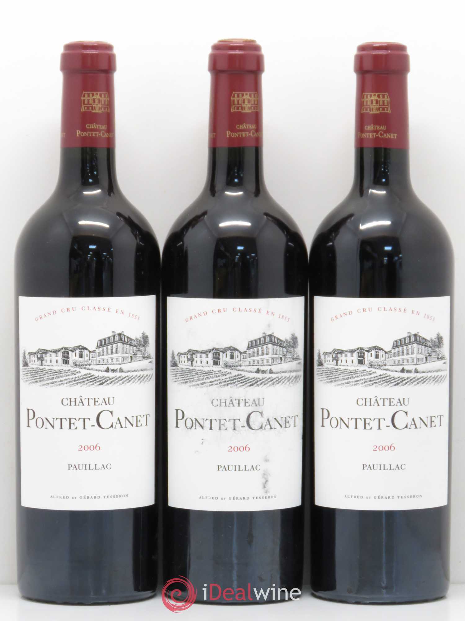 Château Pontet Canet 5ème Grand Cru Classé 2006 - Lot de 6 bouteilles - 1