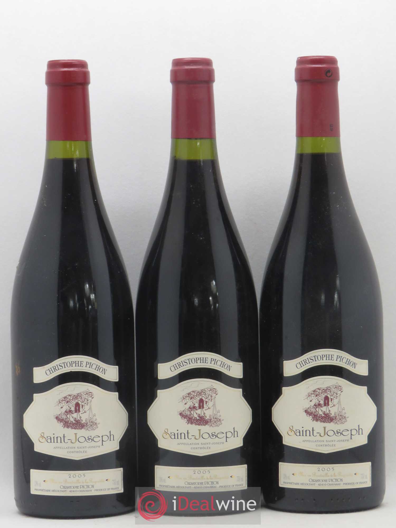 Saint-Joseph Pichon Christophe 2005 - Lot de 3 bouteilles - 0
