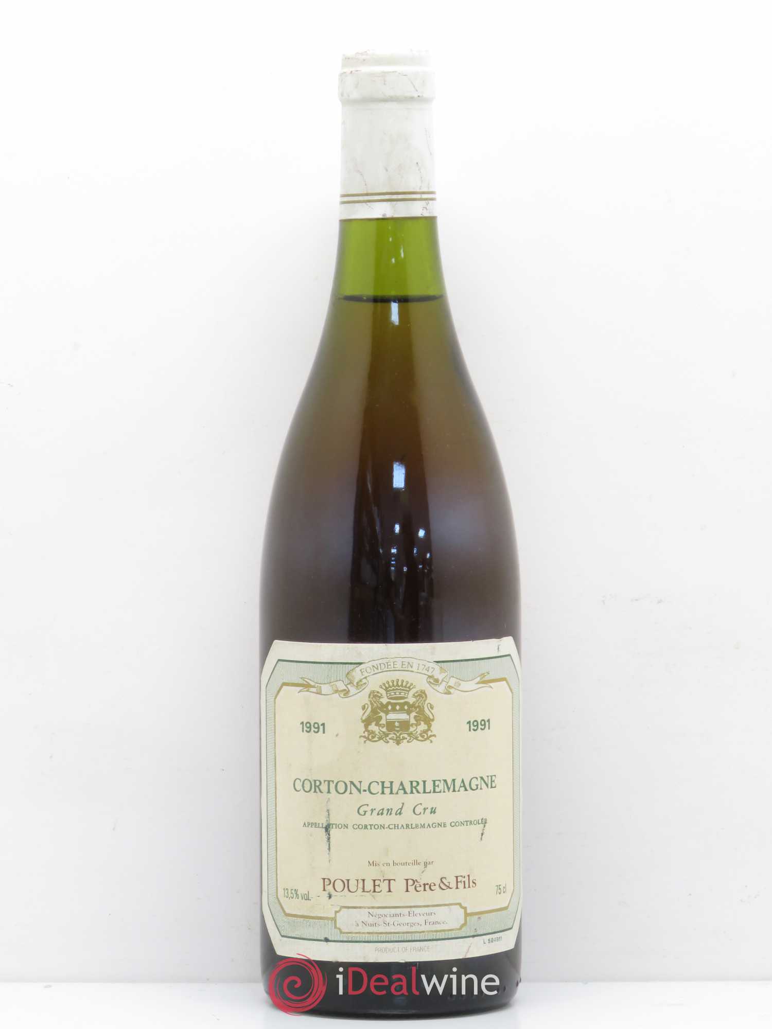 Corton-Charlemagne Grand Cru Poulet 1991 - Lot de 1 bouteille - 0