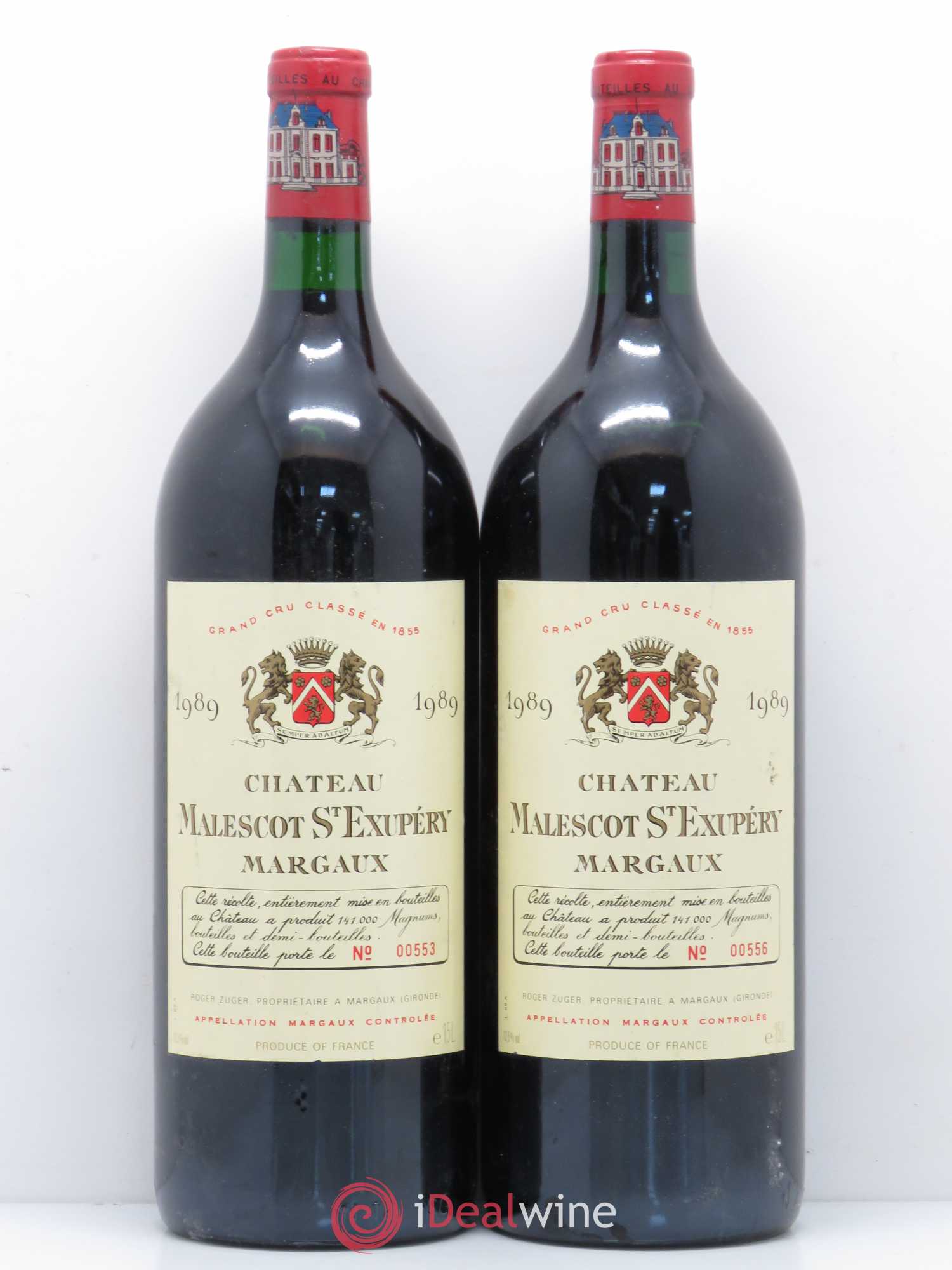 Château Malescot Saint-Exupéry 3ème Grand Cru Classé 1989 - Lot de 2 magnums - 0