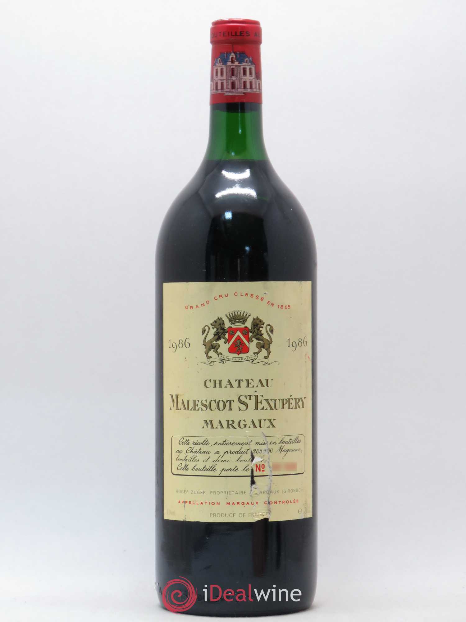 Château Malescot Saint-Exupéry 3ème Grand Cru Classé 1986 - Lot de 1 magnum - 0