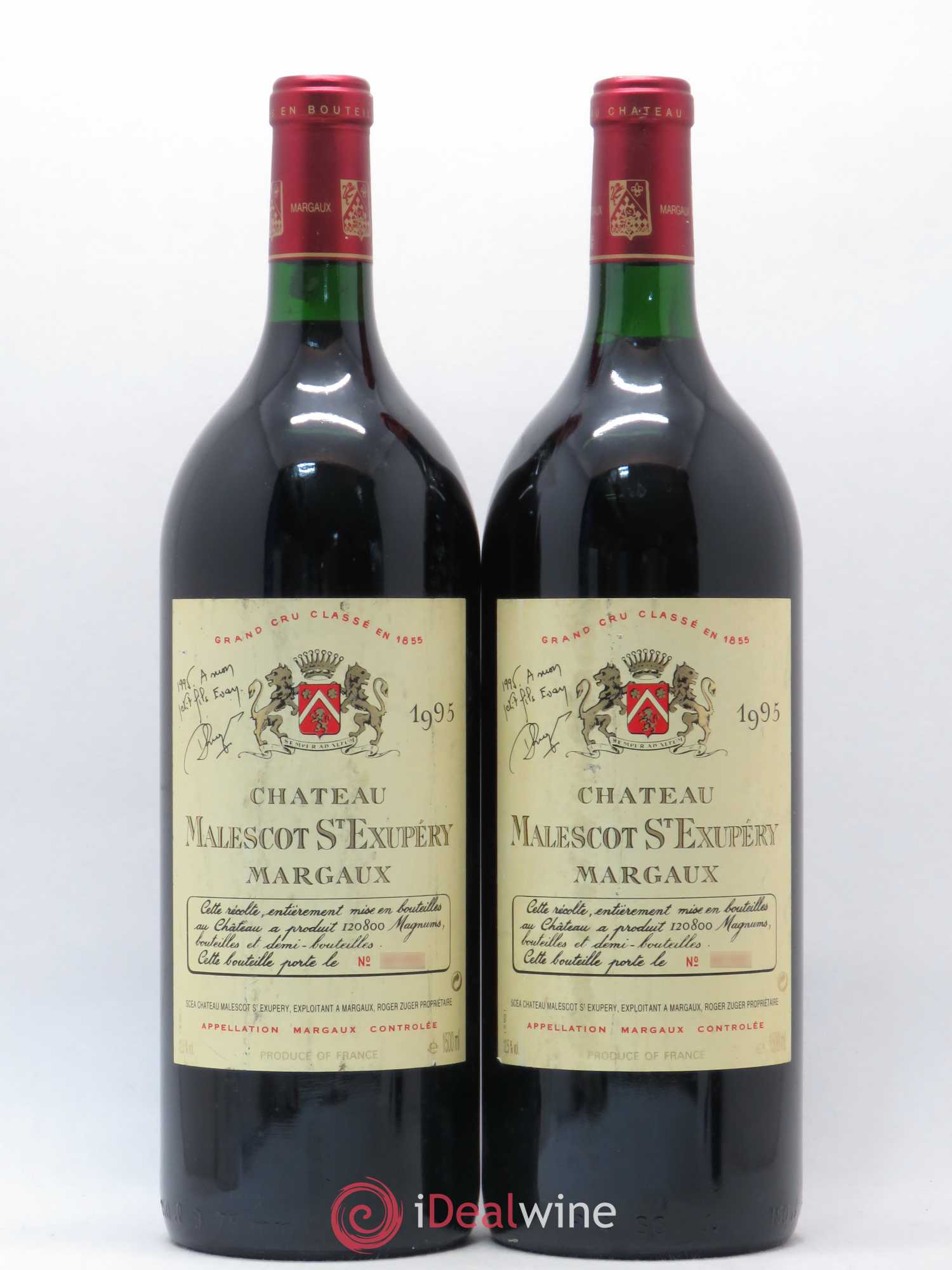 Château Malescot Saint-Exupéry 3ème Grand Cru Classé 1995 - Lot de 2 magnums - 0