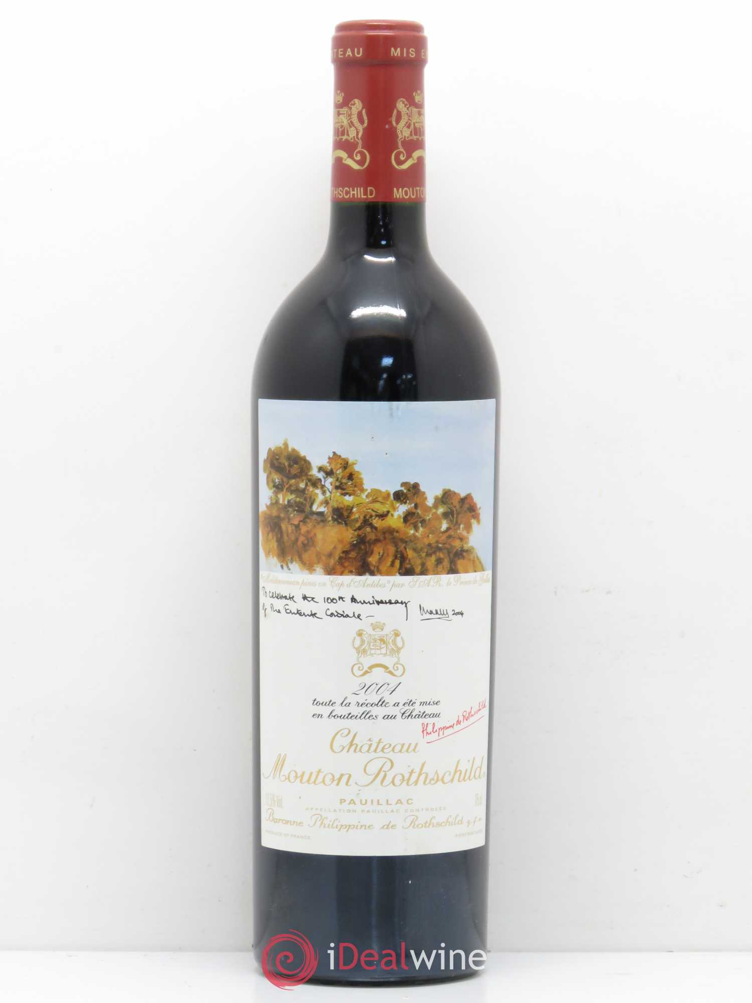 Château Mouton Rothschild 1er Grand Cru Classé 2004 - Lot de 1 bouteille - 0