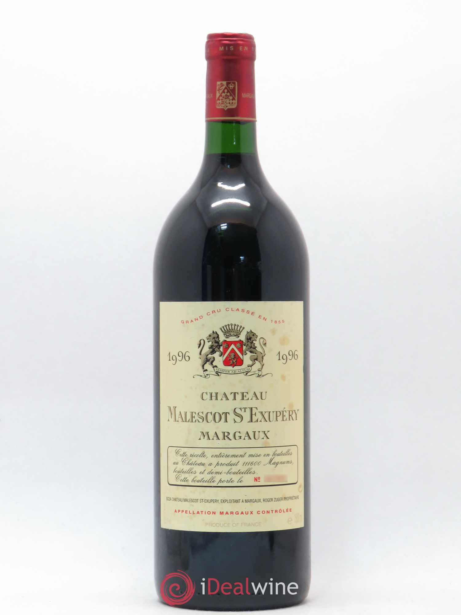 Château Malescot Saint-Exupéry 3ème Grand Cru Classé 1996 - Lot de 1 magnum - 0