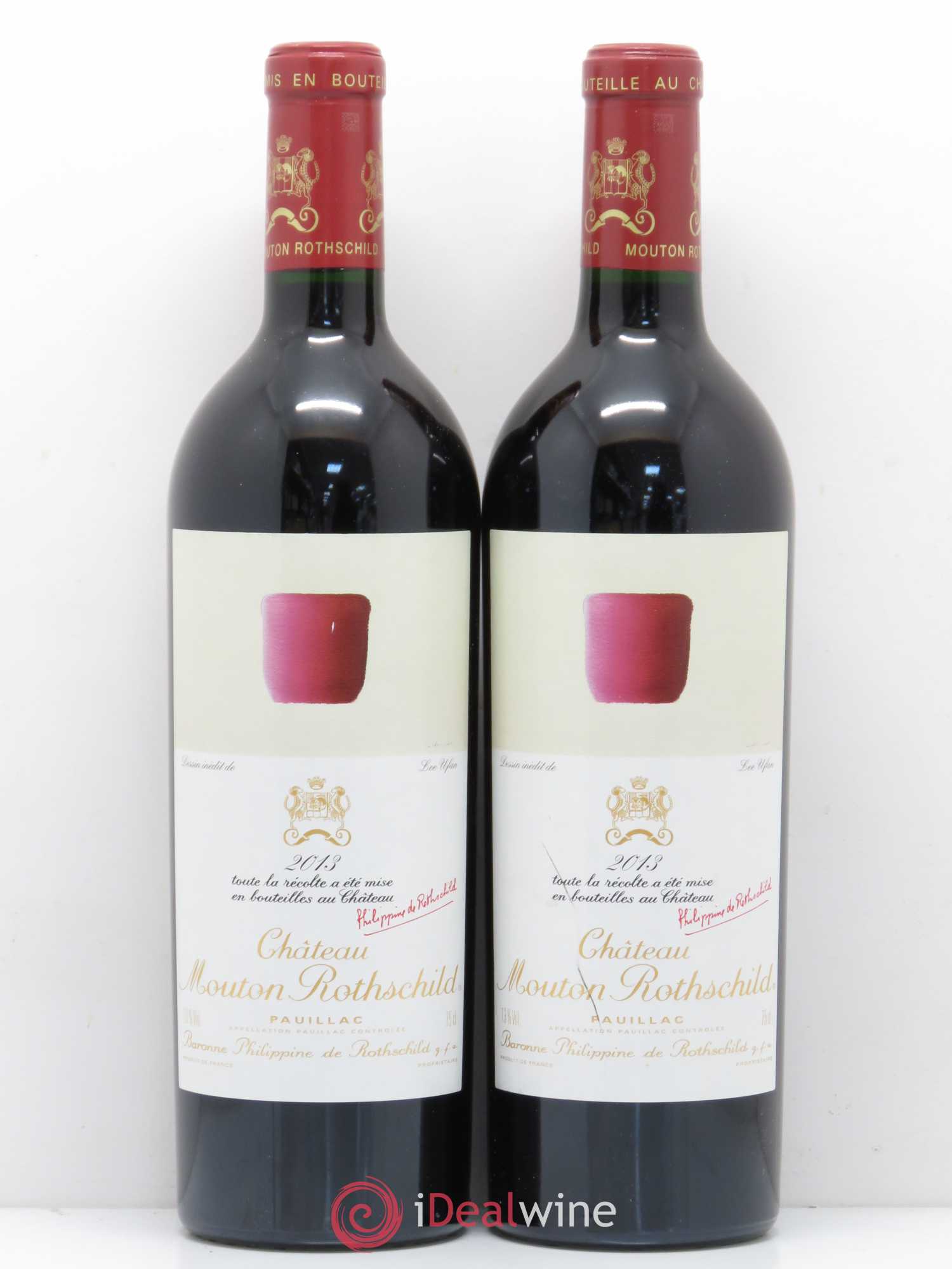 Château Mouton Rothschild 1er Grand Cru Classé 2013 - Lot de 2 bouteilles - 0