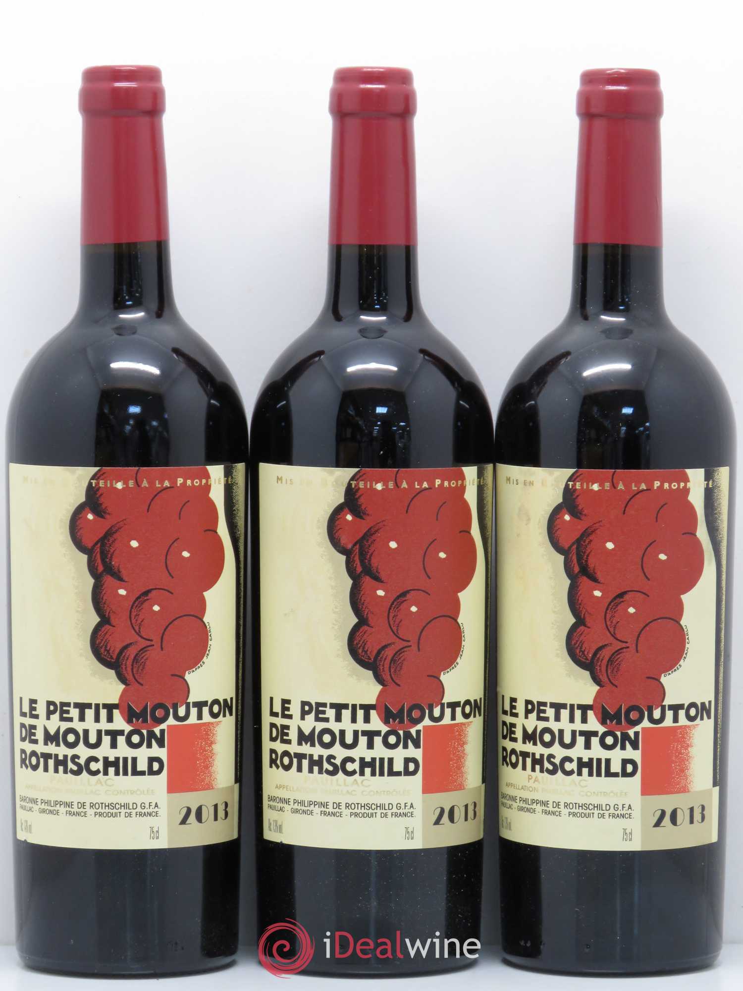 Petit Mouton Second Vin 2013 - Lot de 3 bouteilles - 0
