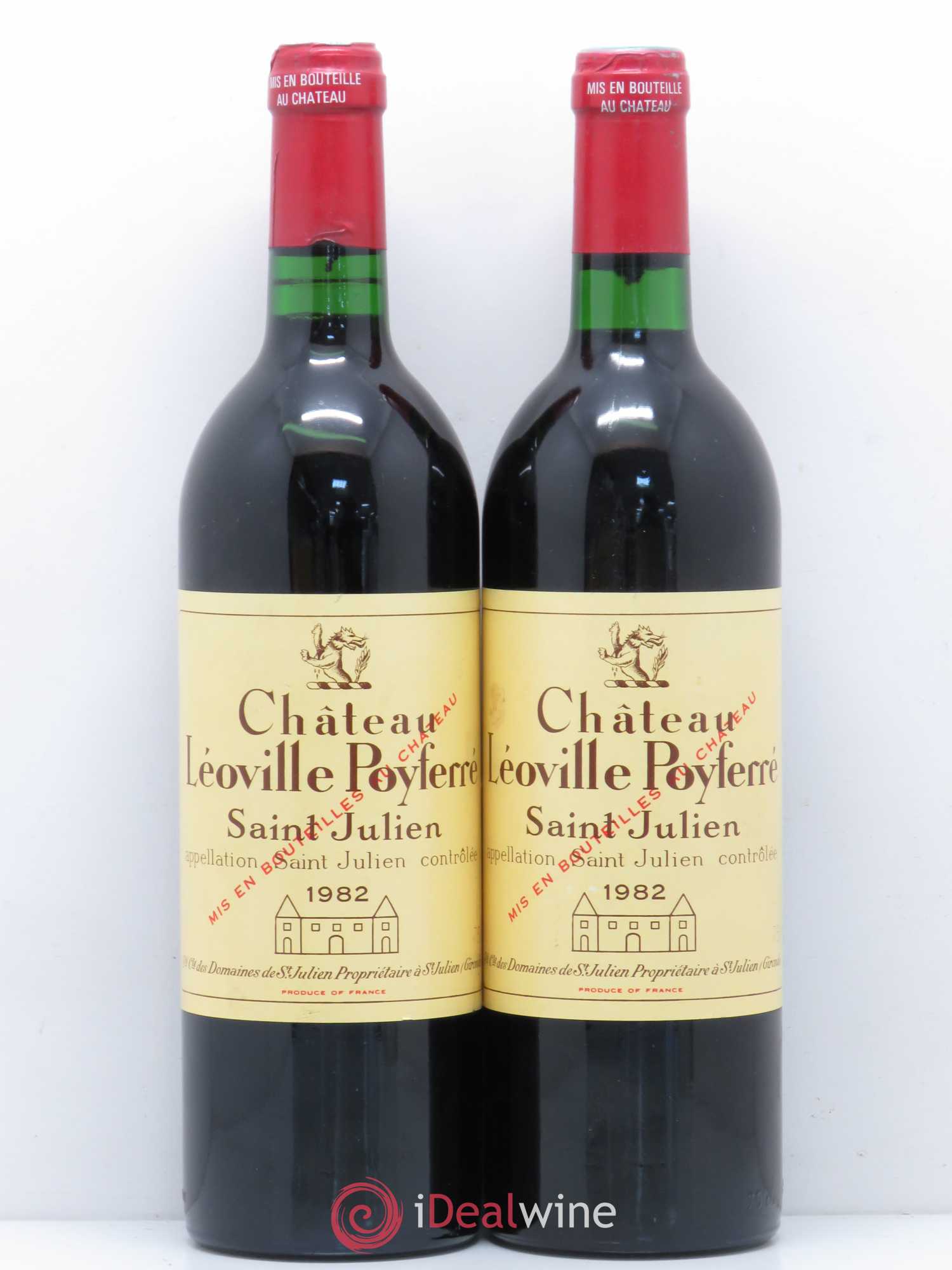Château Léoville Poyferré 2ème Grand Cru Classé 1982 - Lot de 2 bouteilles - 0