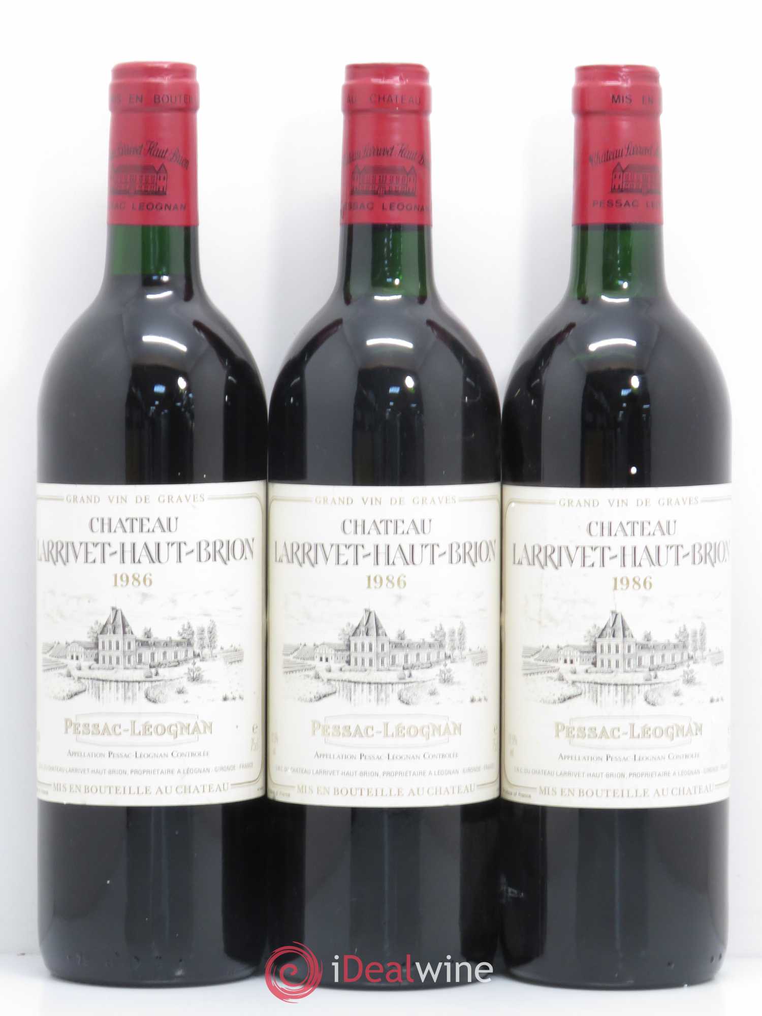 Château Larrivet Haut-Brion 1986 - Lot de 6 bouteilles - 1