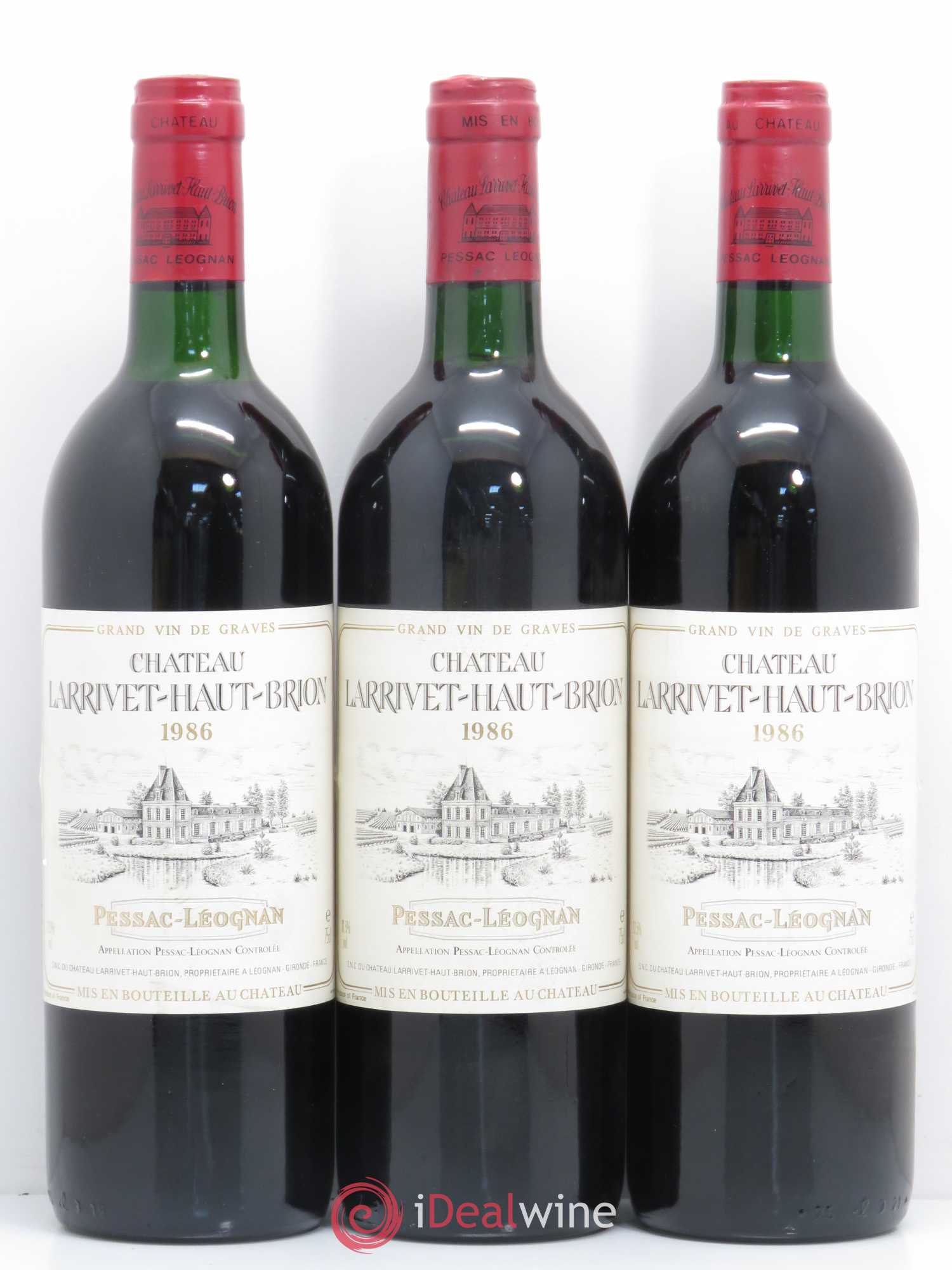 Château Larrivet Haut-Brion 1986 - Lot de 6 bouteilles - 2