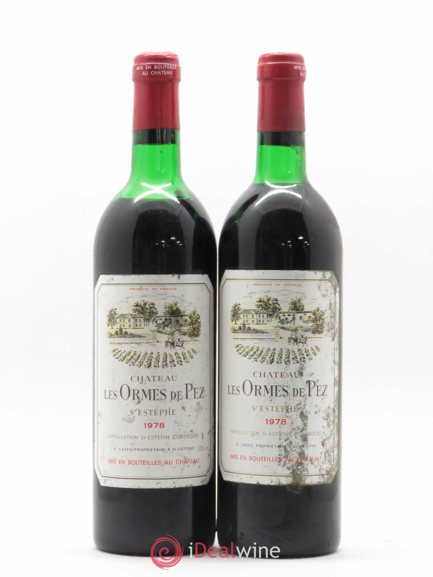 Château les Ormes de Pez 1978 - Lot de 2 bouteilles - 0