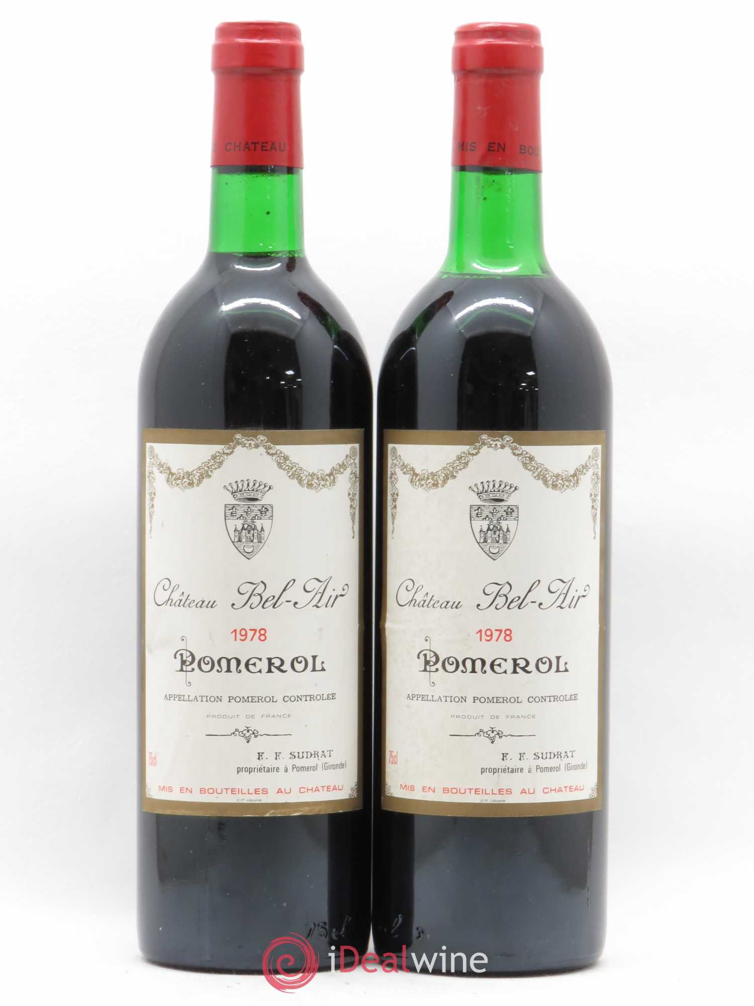 Château Bel Air 1978 - Lot de 2 bouteilles - 0