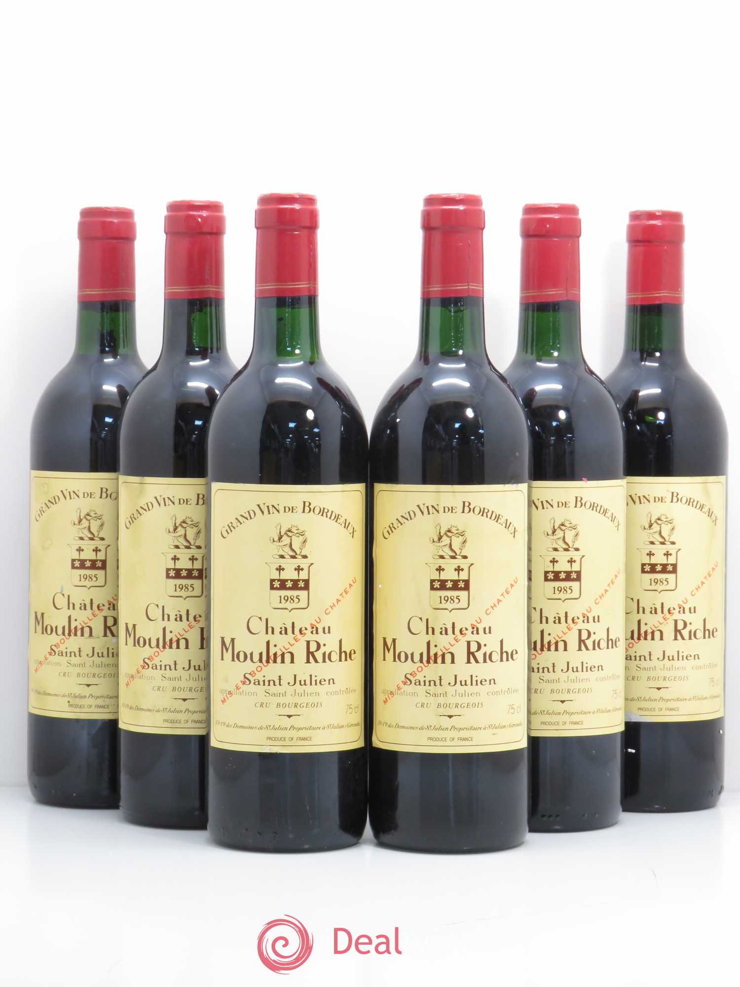 Château Moulin Riche 1985 - Lot de 6 bouteilles - 0