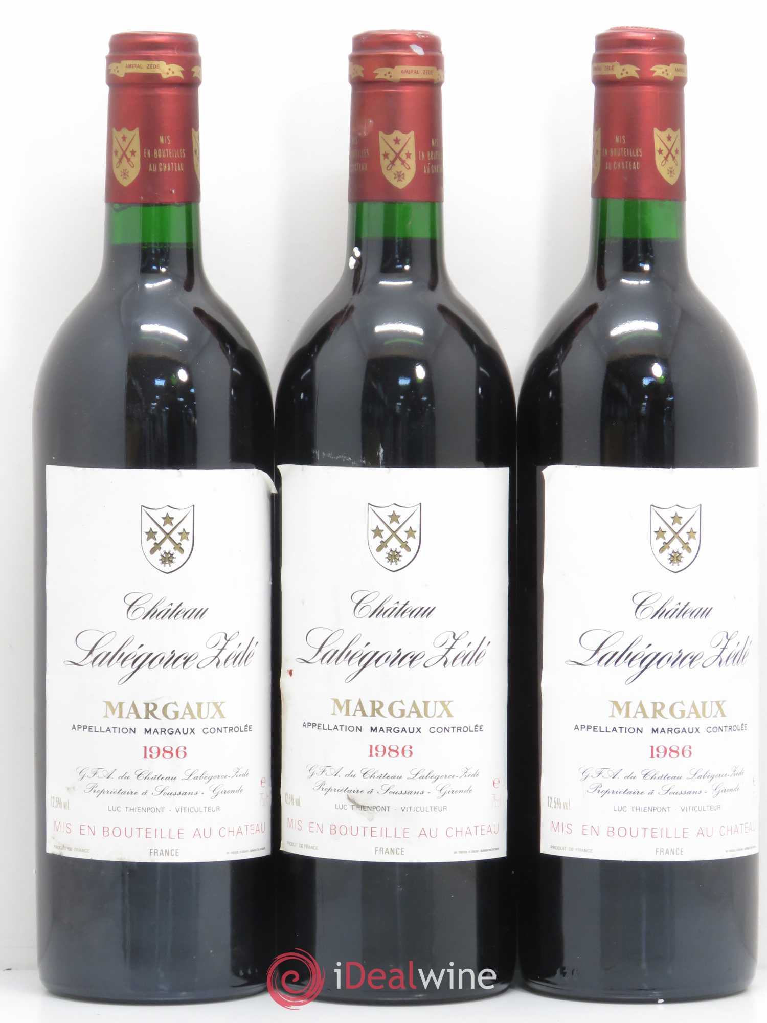 Château Labegorce Zédé Cru Bourgeois 1986 - Lot de 6 bouteilles - 2