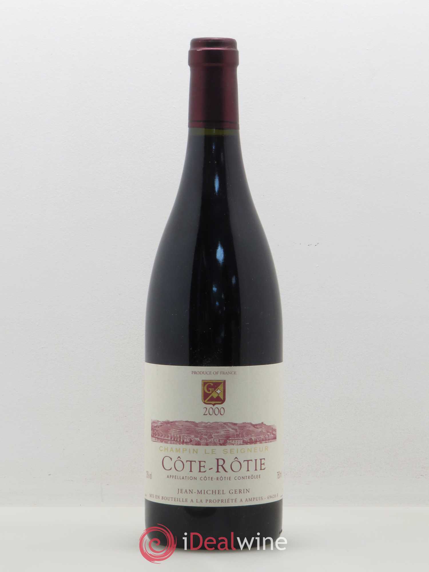 Côte-Rôtie Champin Le Seigneur Jean-Michel Gerin 2000 - Lot de 1 bouteille - 0