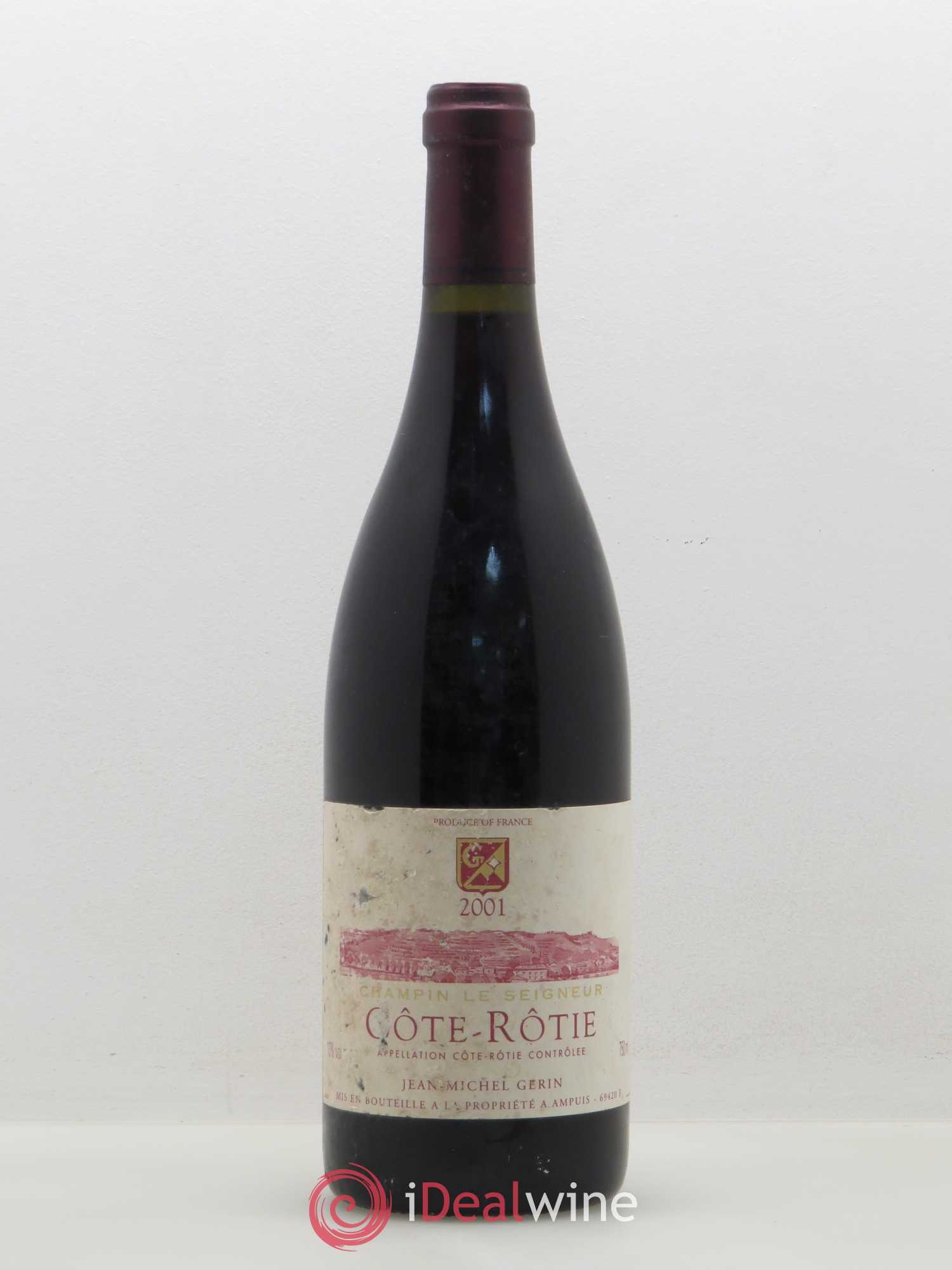 Côte-Rôtie Champin Le Seigneur Jean-Michel Gerin 2001 - Lot de 1 bouteille - 0