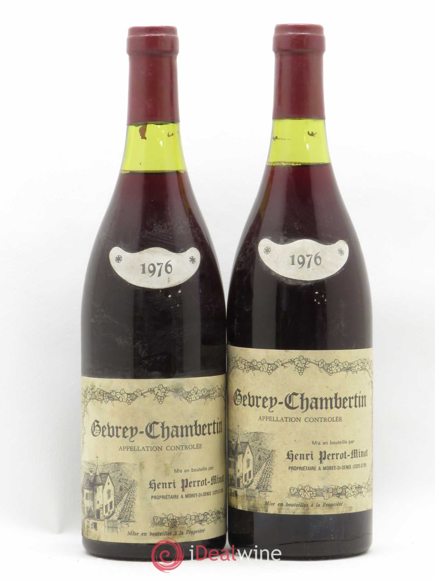 Gevrey-Chambertin Perrot-Minot 1976 - Lot de 2 bouteilles - 0