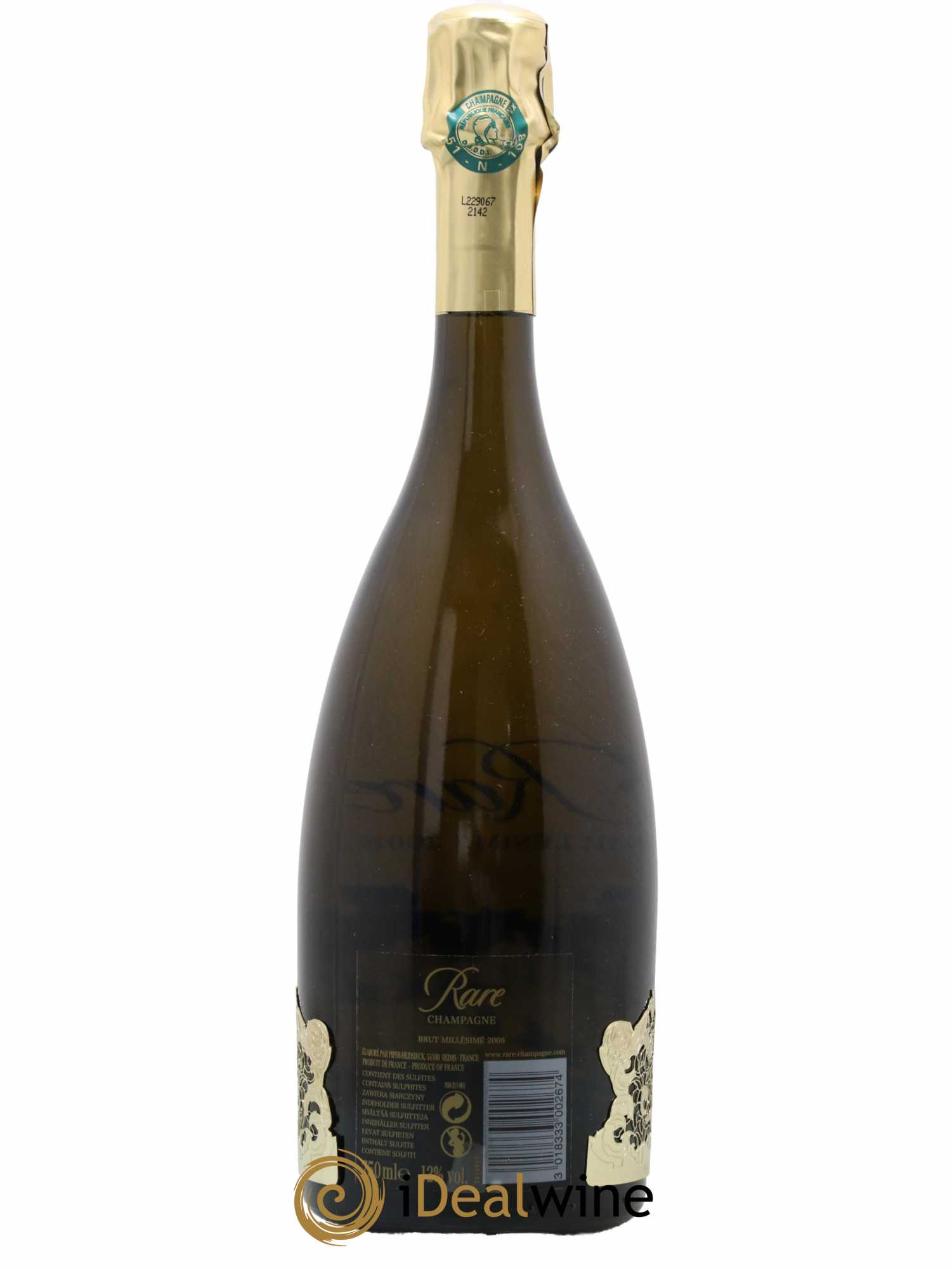 Rare Piper Heidsieck 2008 - Lot de 1 bouteille - 1