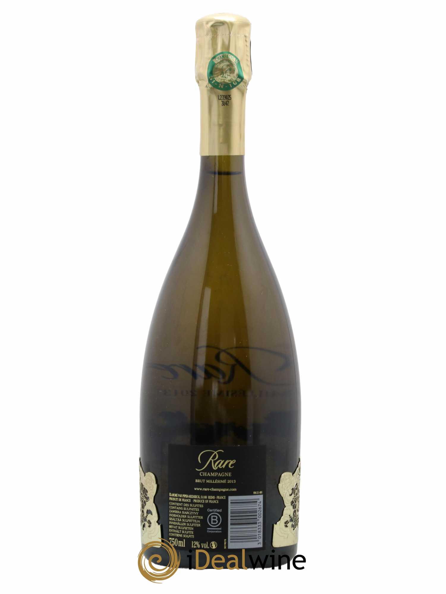 Rare Piper Heidsieck 2013 - Lot de 1 bouteille - 1