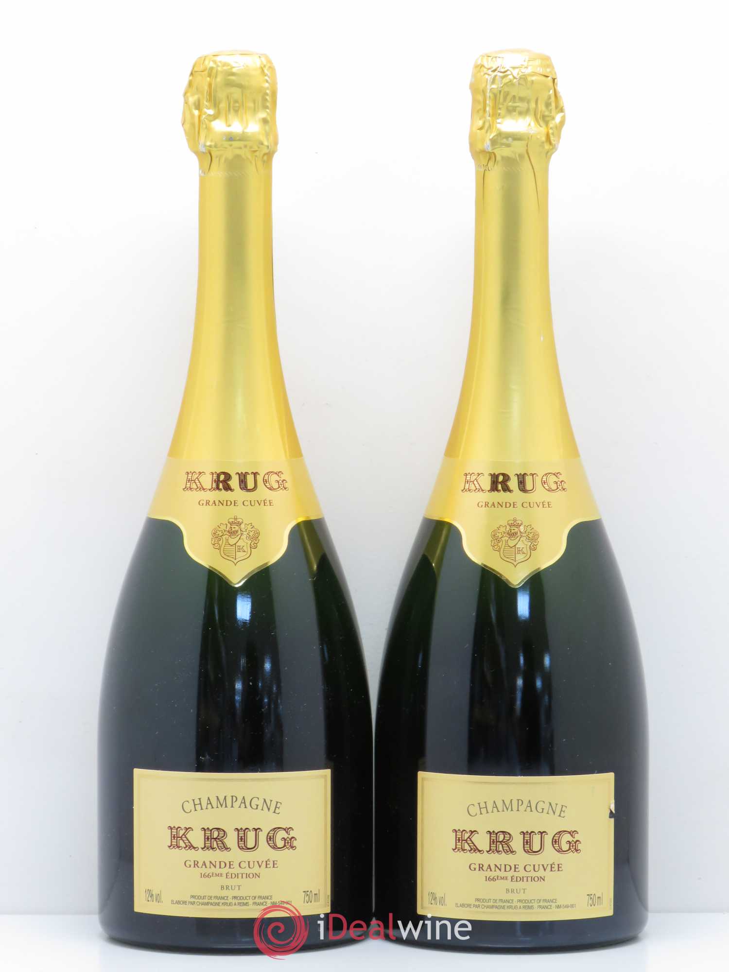 Grande Cuvée Brut Krug 166ème édition - Lot de 4 bouteilles - 1