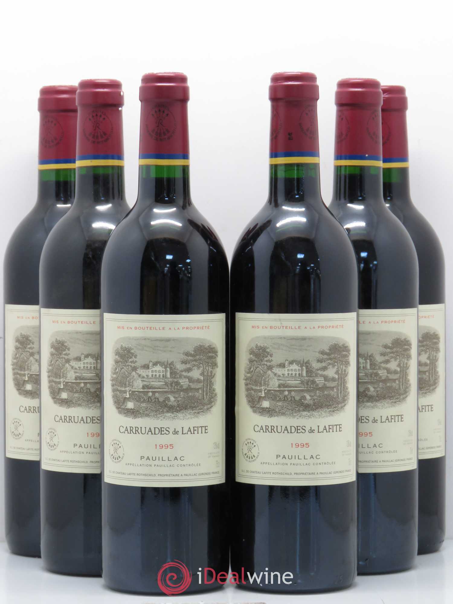 Carruades de Lafite Rothschild Second Vin 1995 - Lot de 6 bouteilles - 0