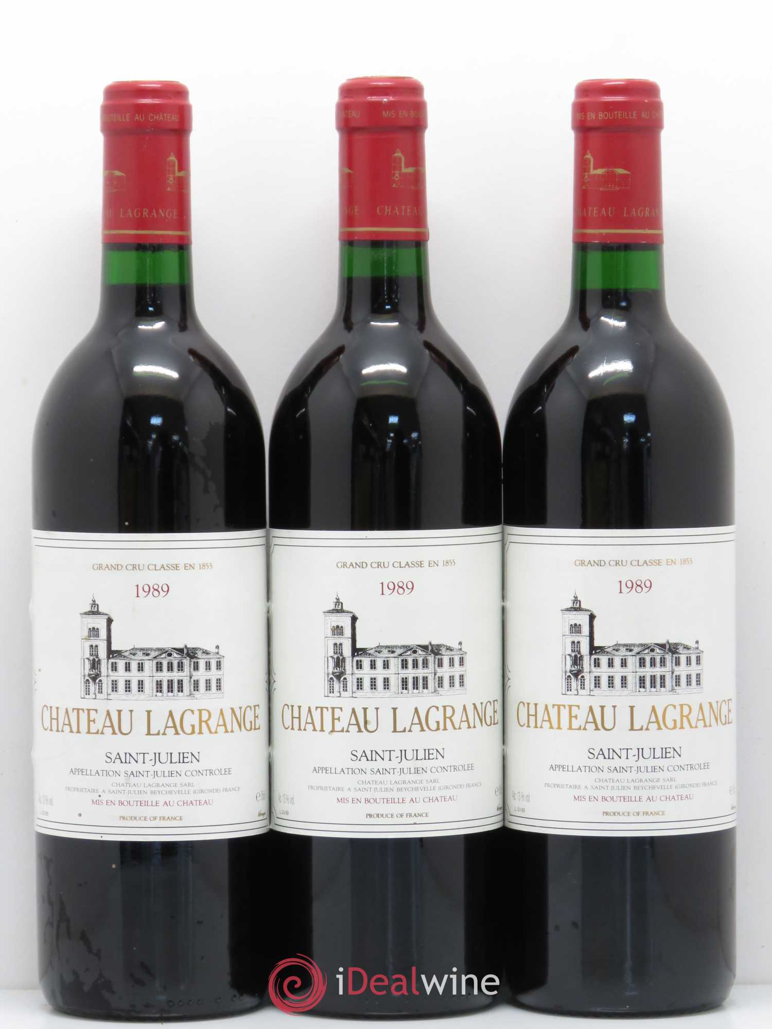 Château Lagrange 3ème Grand Cru Classé 1989 - Lot de 3 bouteilles - 0
