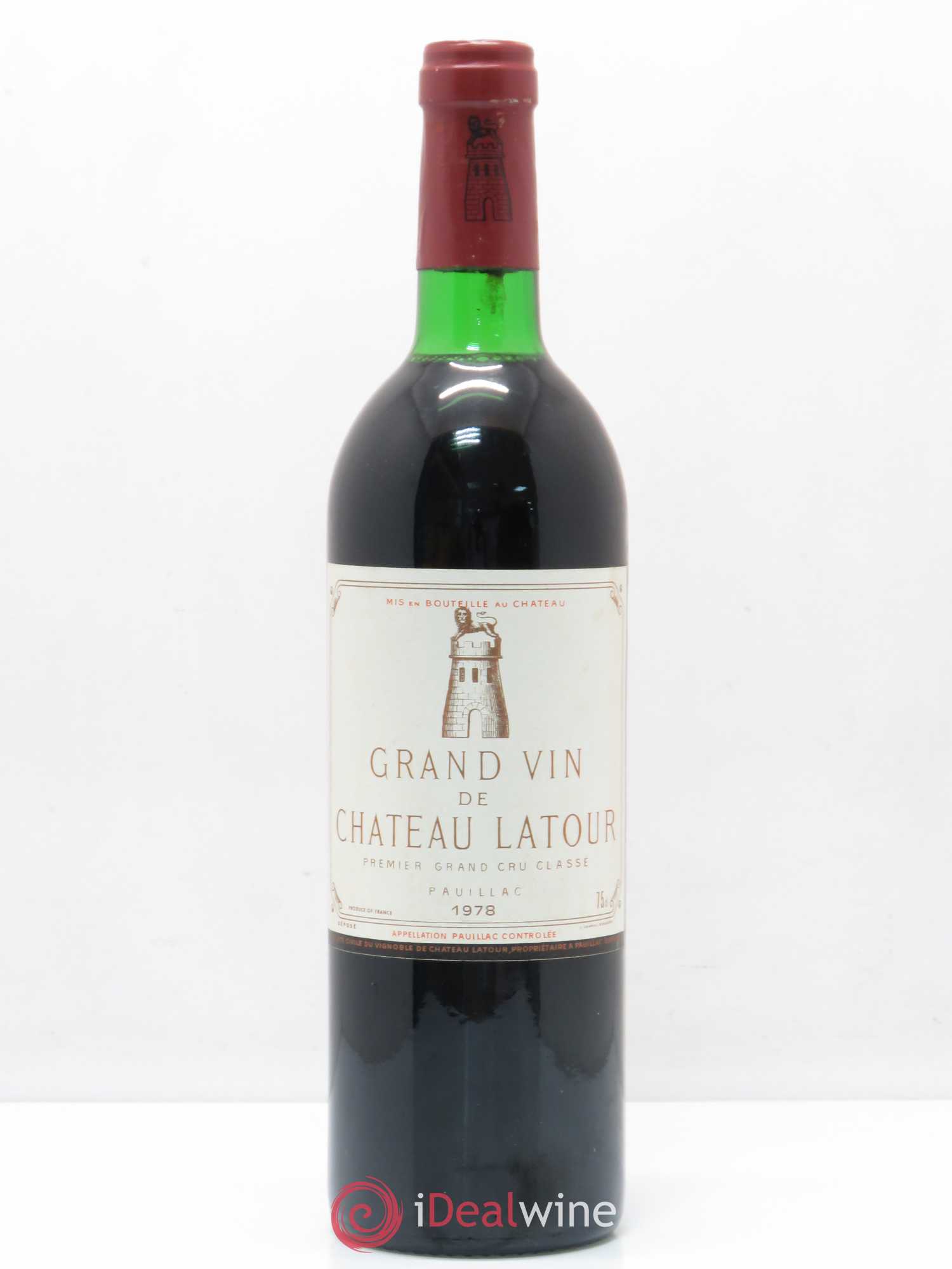 Château Latour 1er Grand Cru Classé 1978 - Lot de 1 bouteille - 0