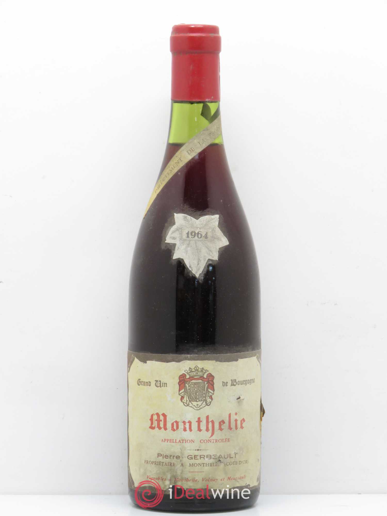 Monthélie Pierre Gerbeault 1964 - Lot de 1 bouteille - 0