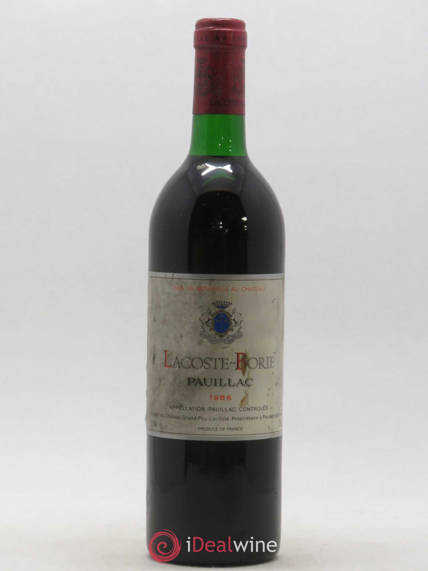 Lacoste Borie 1986 - Lot de 1 bouteille - 0