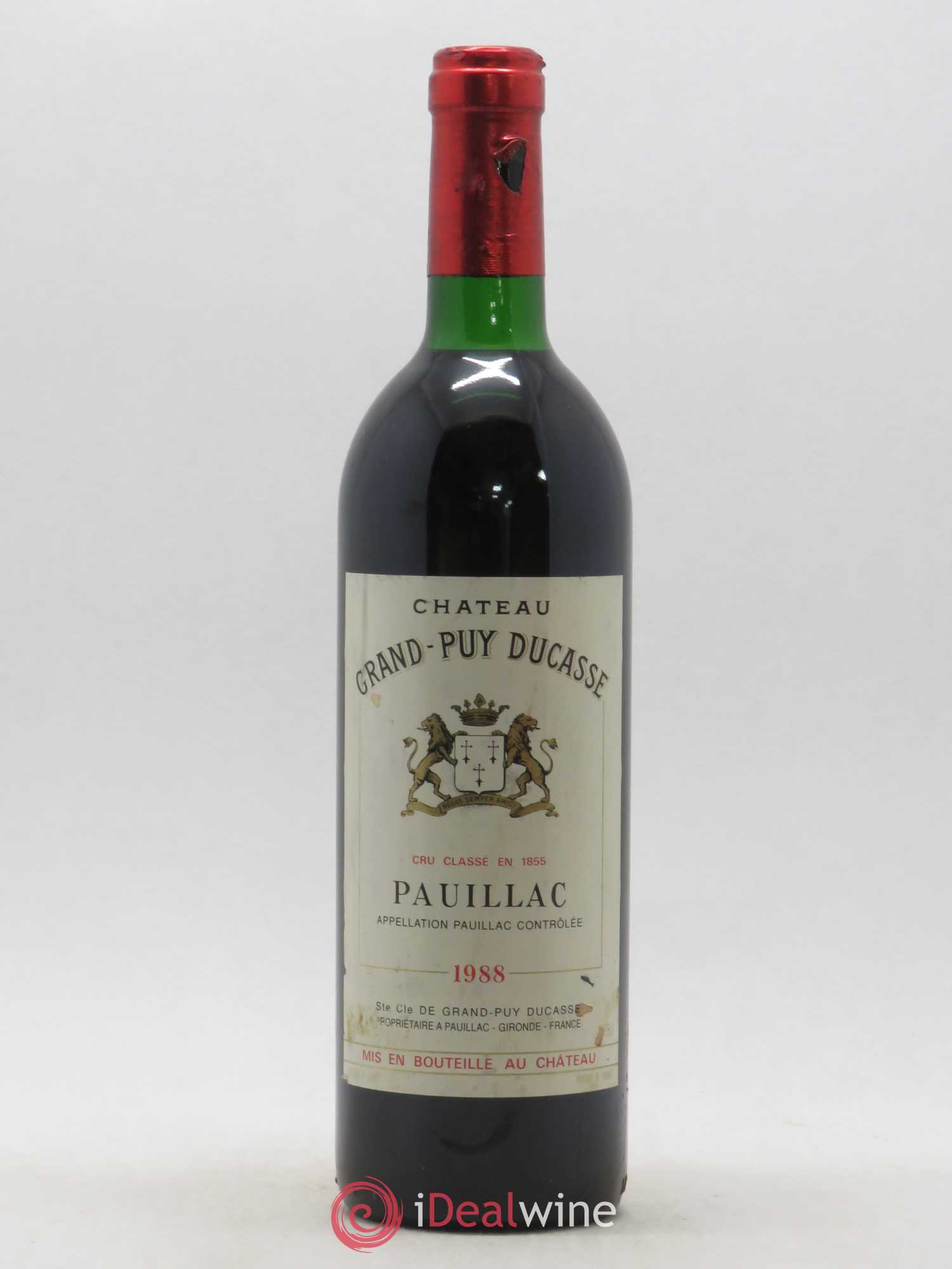 Château Grand Puy Ducasse 5ème Grand Cru Classé 1988 - Lot de 1 bouteille - 0