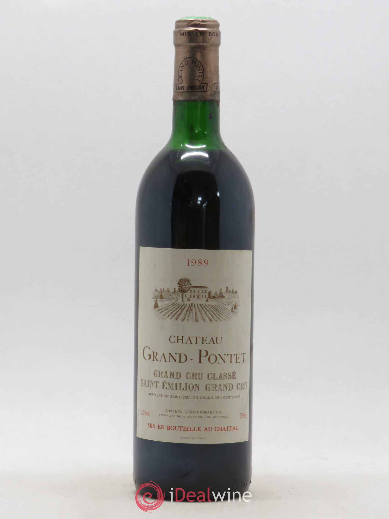 Château Grand Pontet Grand Cru Classé 1989 - Lot de 1 bouteille - 0