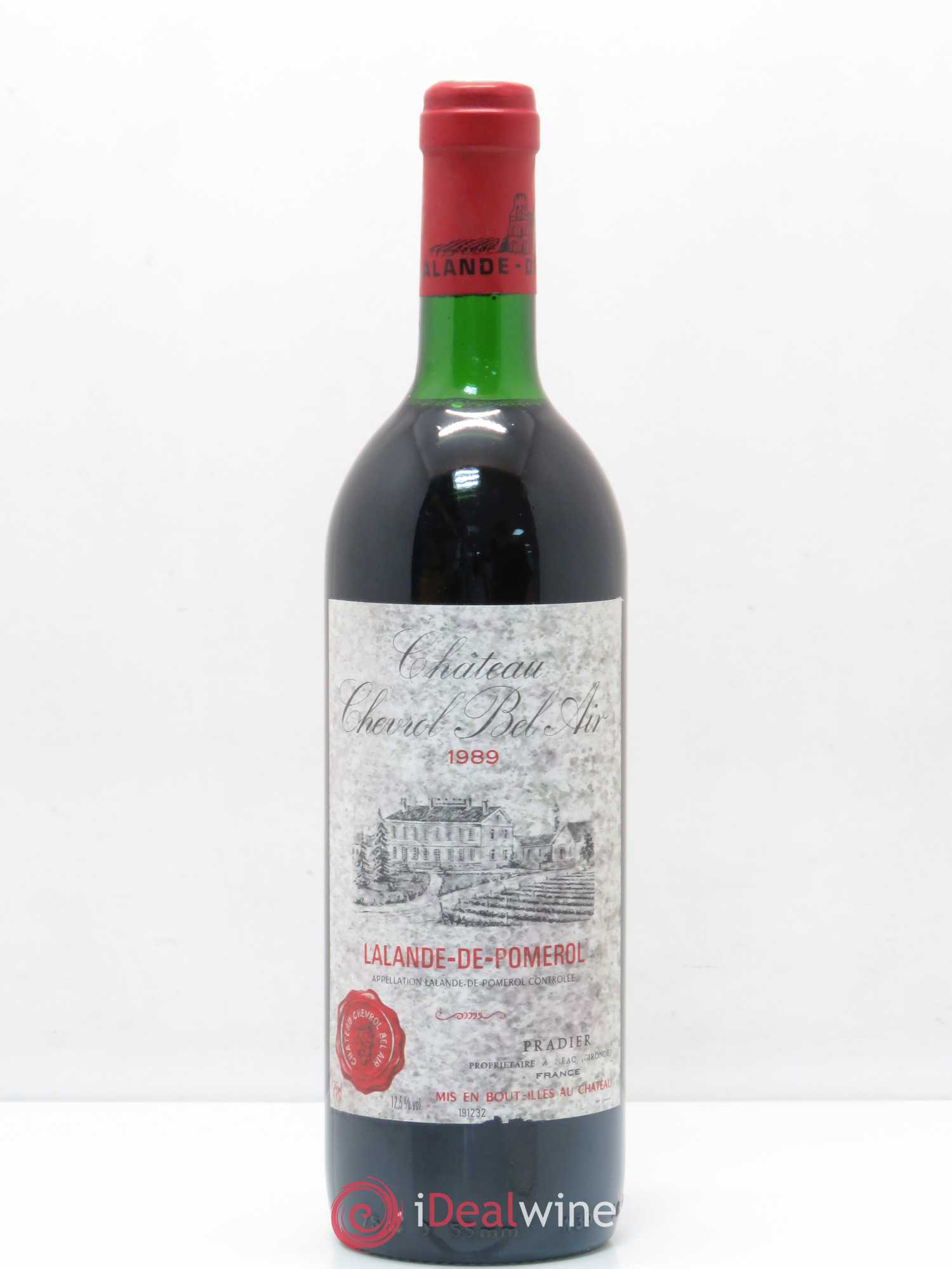 Bordeaux Lalande-de-Pomerol Château Chevrol Bel-Air 1989 - Posten von 1 Flasche - 0