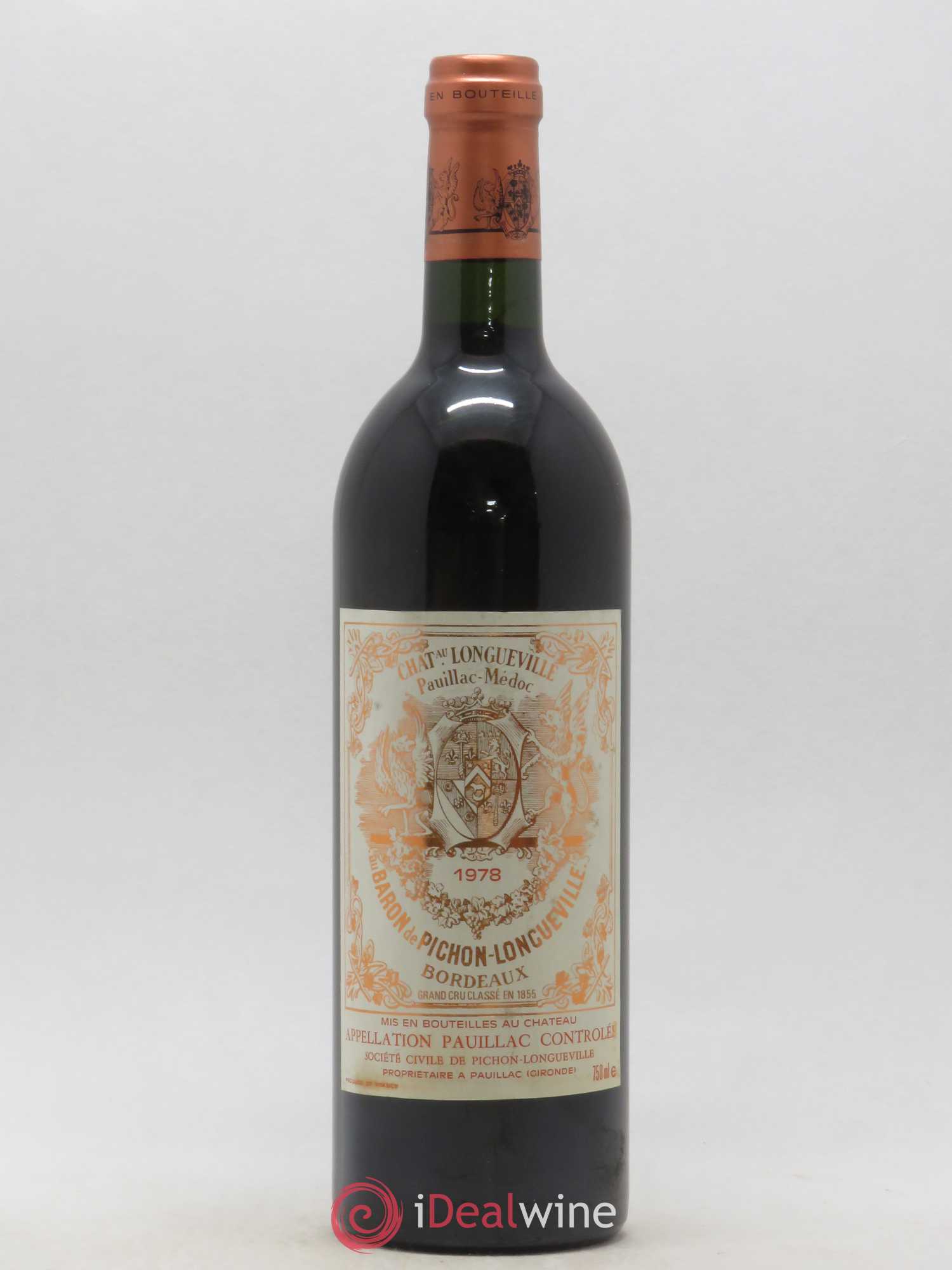 Pichon Longueville Baron 2ème Grand Cru Classé 1978 - Lot de 1 bouteille - 0